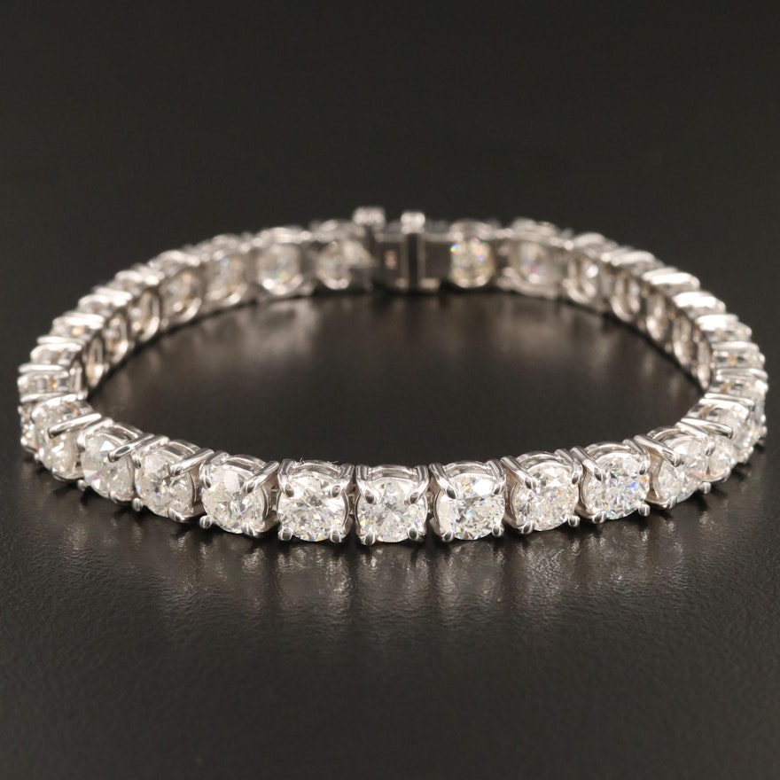 14K 17.59 CTW Diamond Line Bracelet