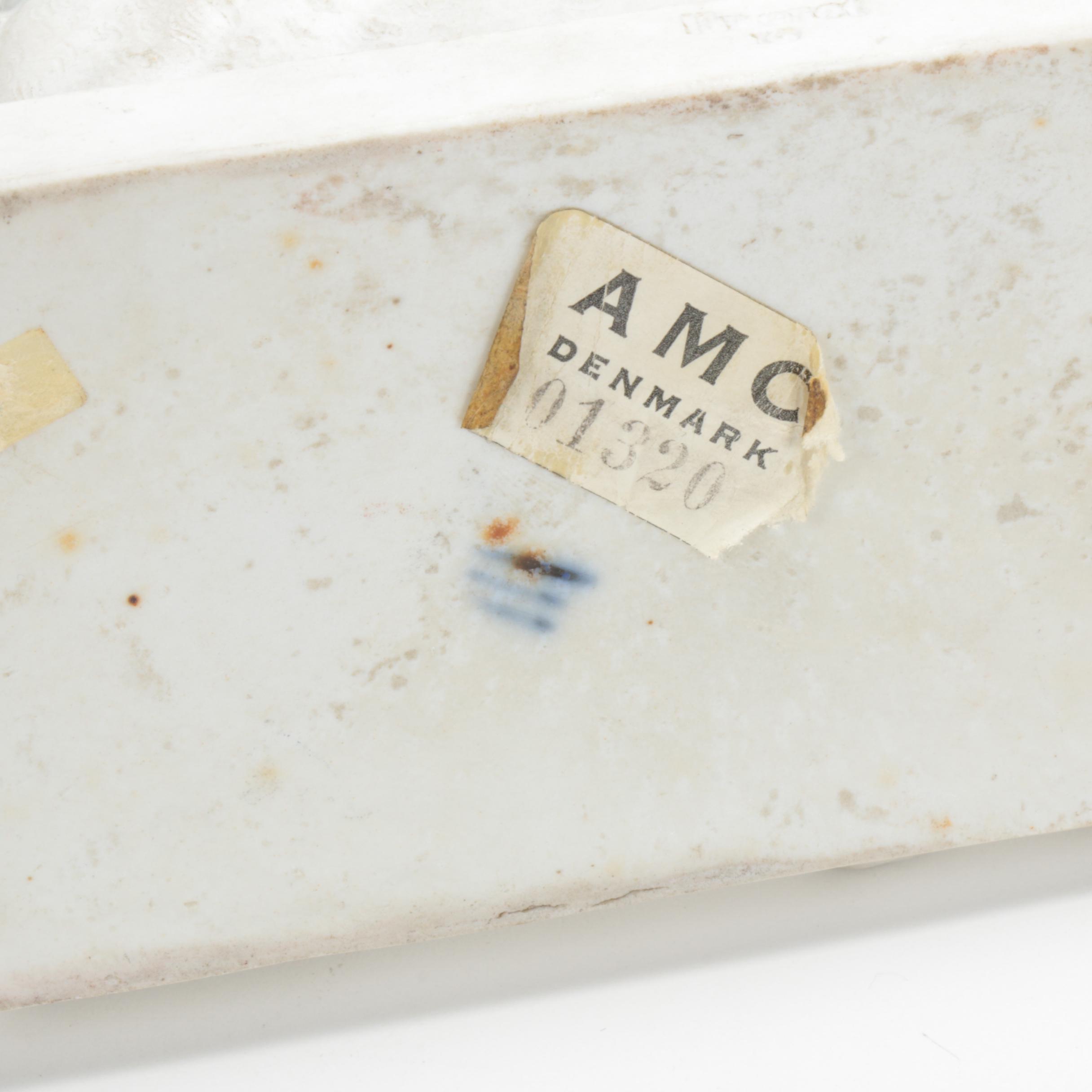 Royal Copenhagen Eneret Parian Resting Lion Figurine, Antique