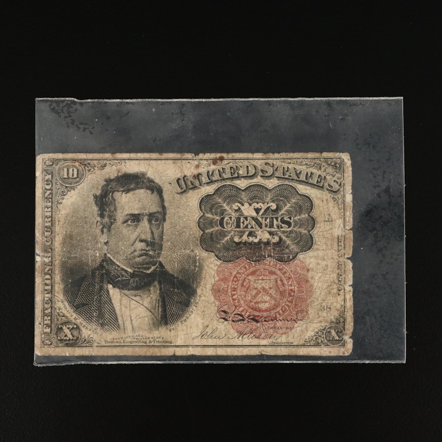 1874 Fifth Issue 10-Cent Fractional Currency Note