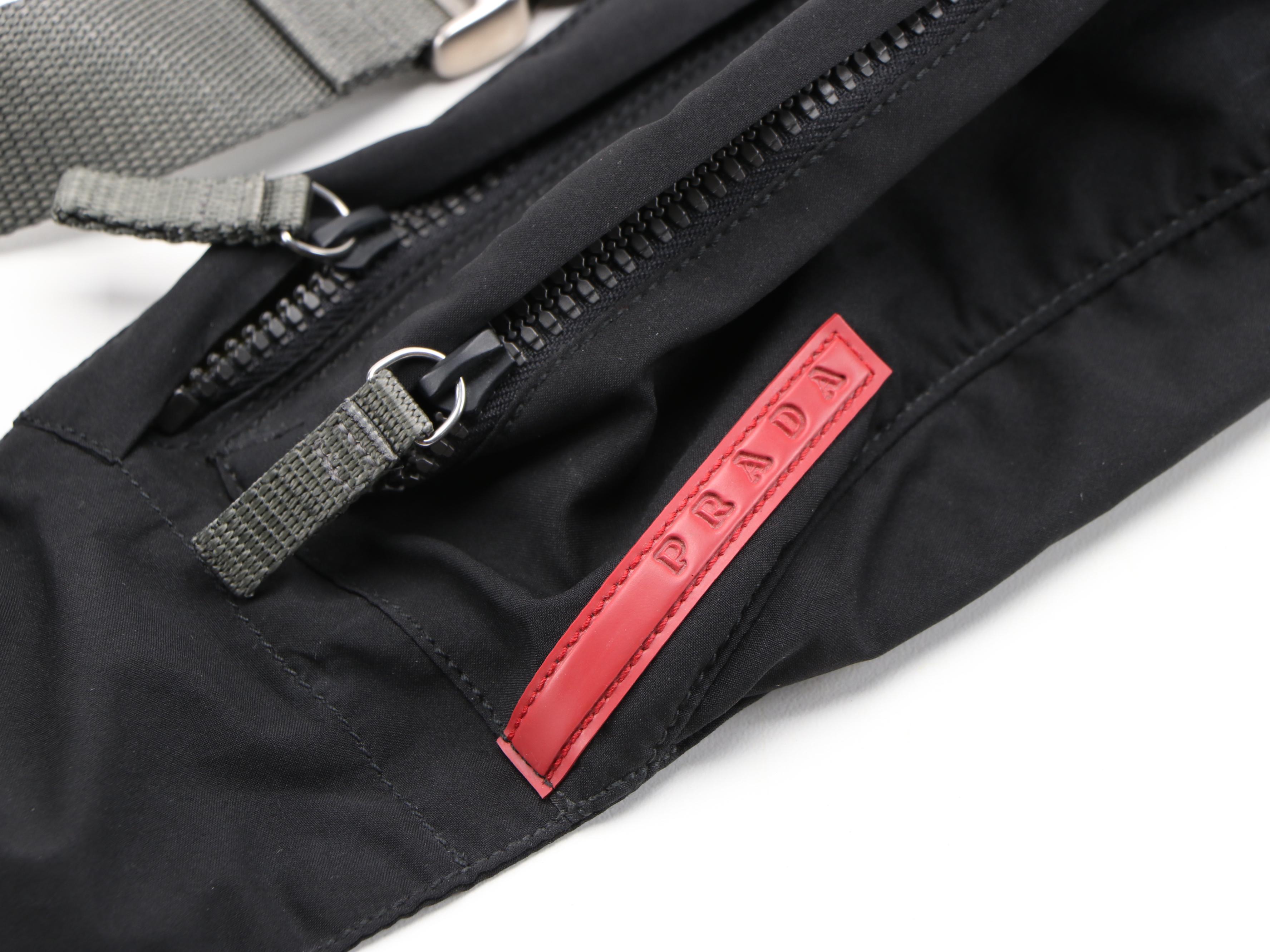 Prada Marsupio Belt Bag in Black Tessuto Nylon