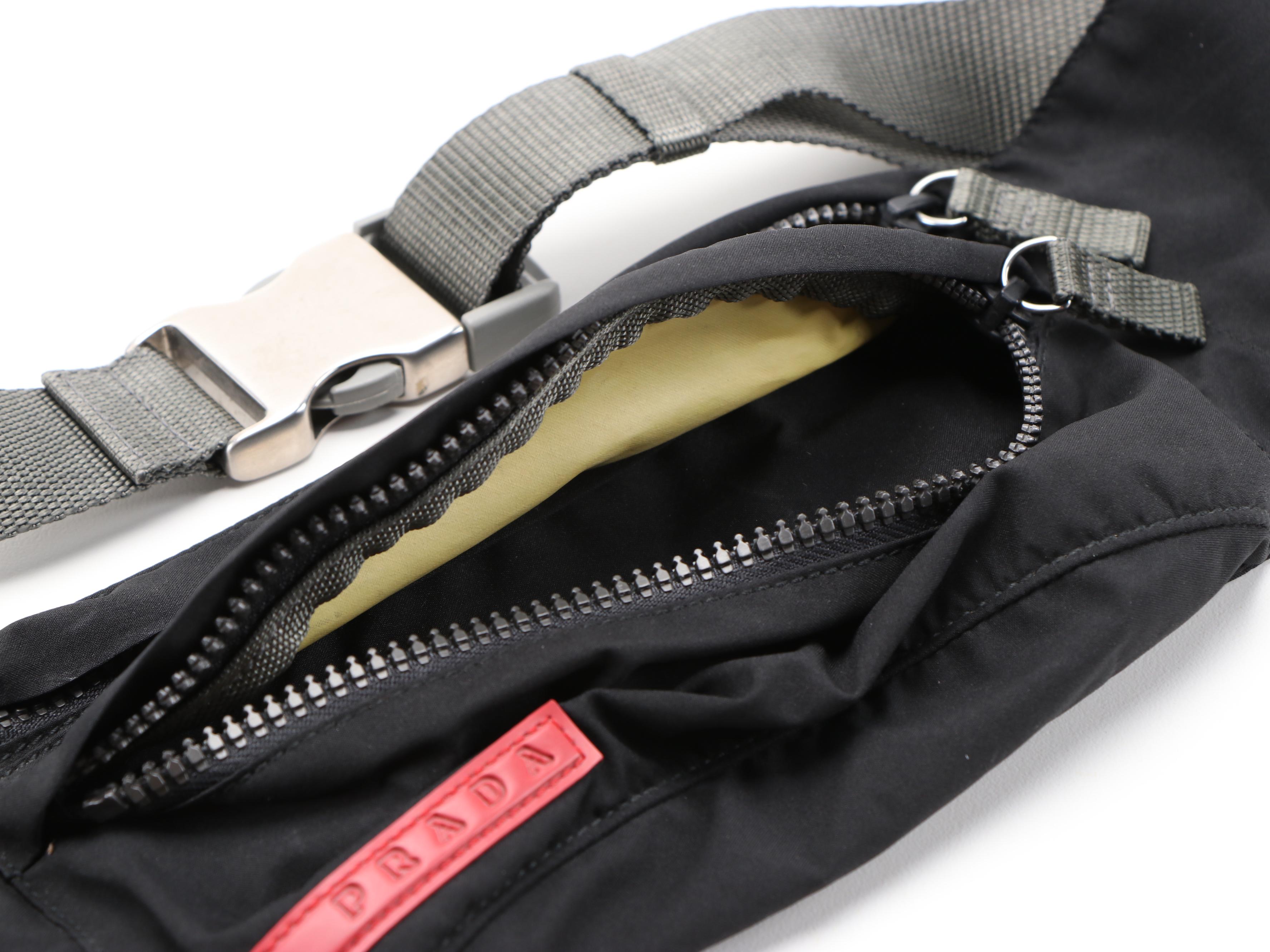 Prada Marsupio Belt Bag in Black Tessuto Nylon