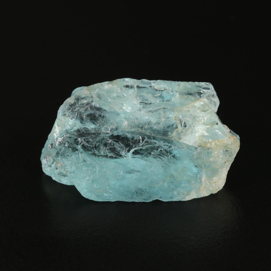 Loose Rough Cut 34.64 CT Aquamarine