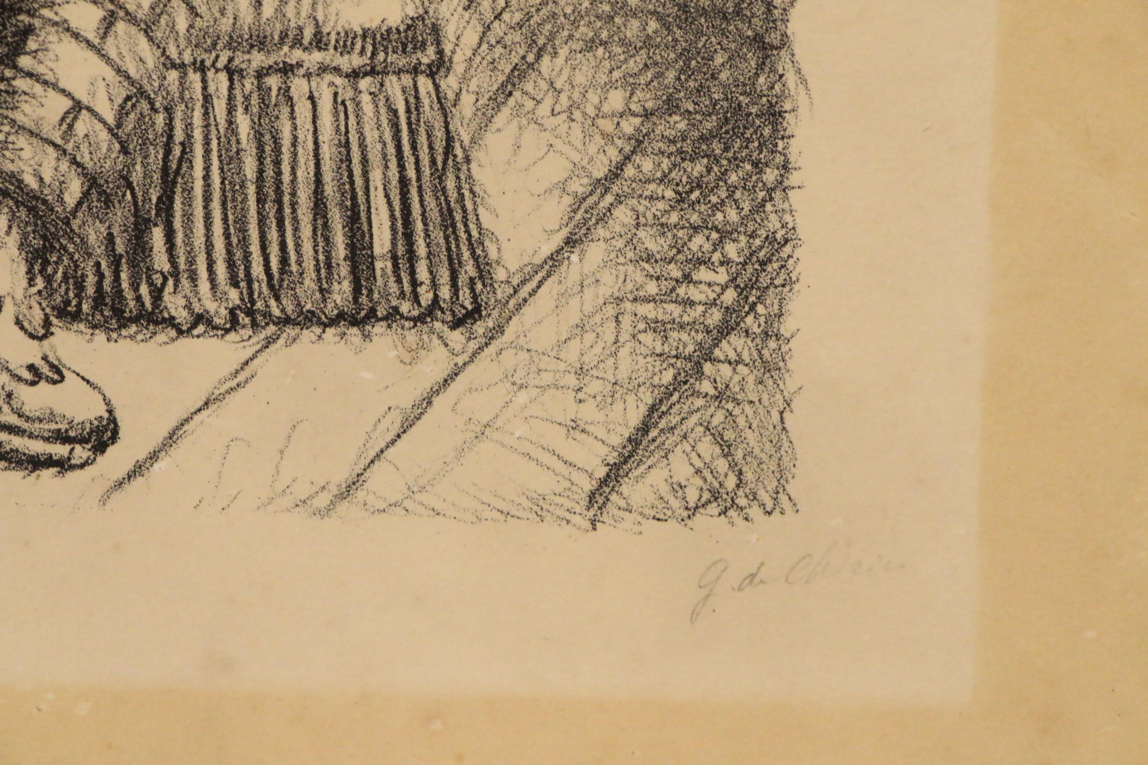 Giorgio De Chirico Color Lithograph "Il Ritorno del Figliol Prodigo I", 1929