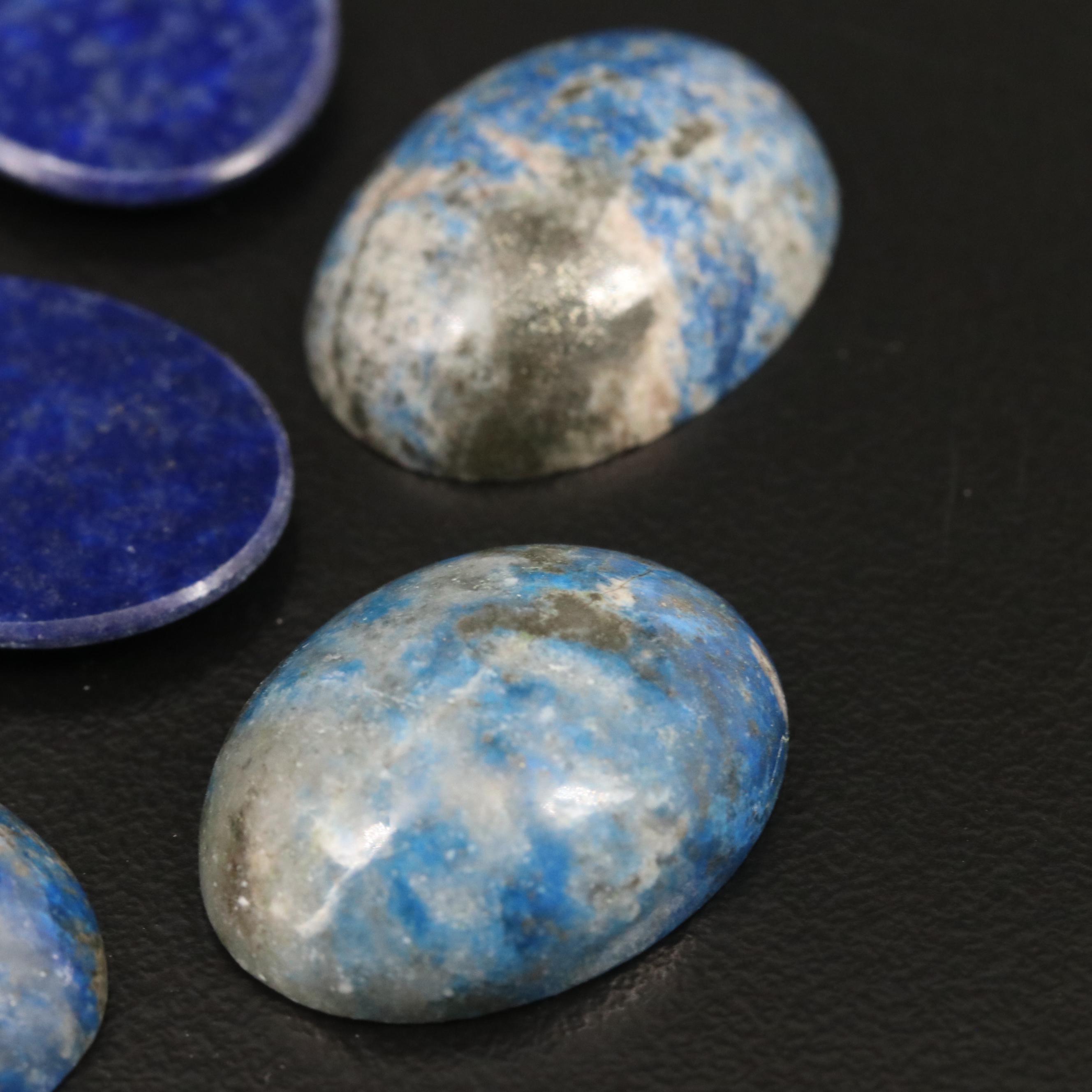 Loose Lapis Lazuli Featuring Various Cuts and Shapes