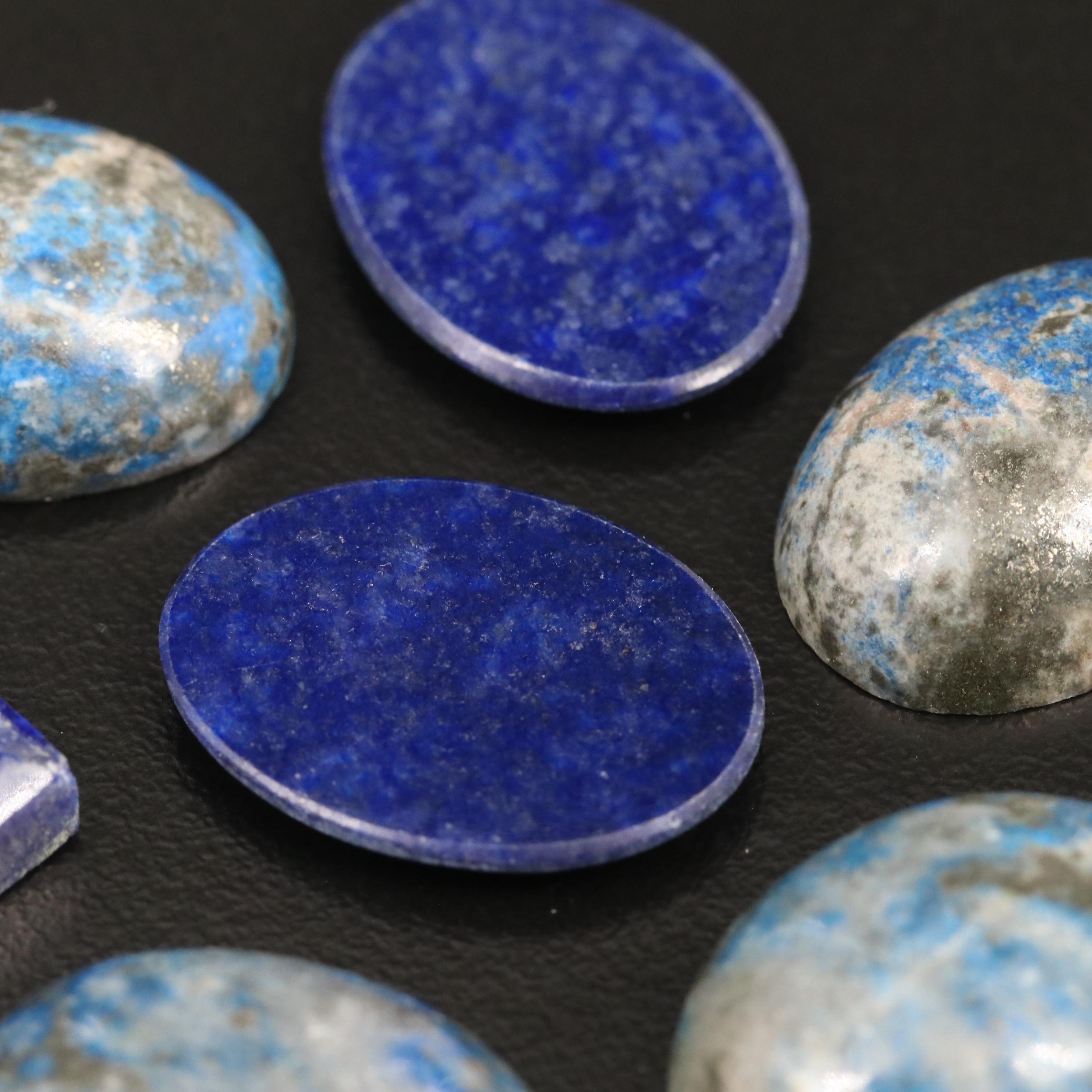 Loose Lapis Lazuli Featuring Various Cuts and Shapes