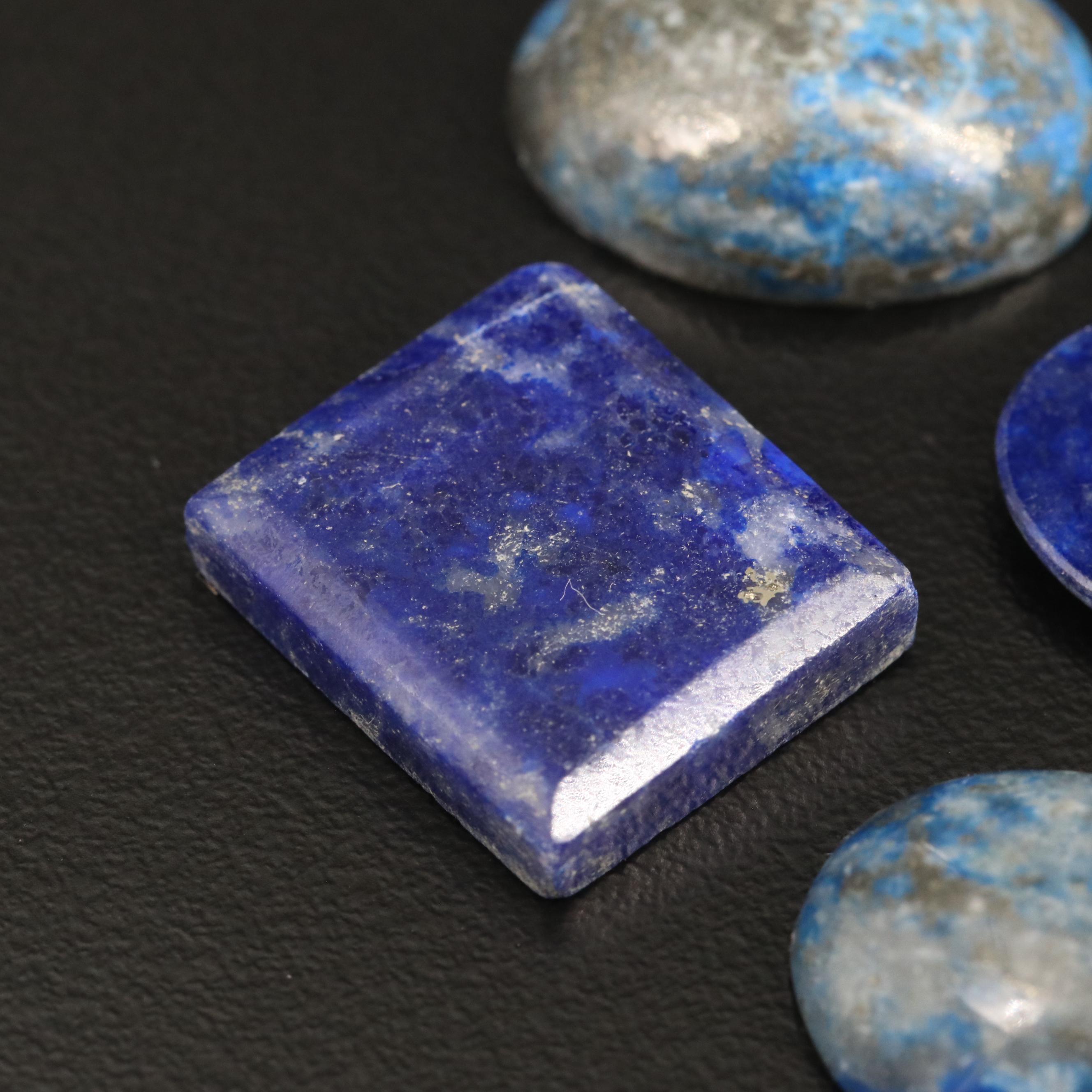 Loose Lapis Lazuli Featuring Various Cuts and Shapes