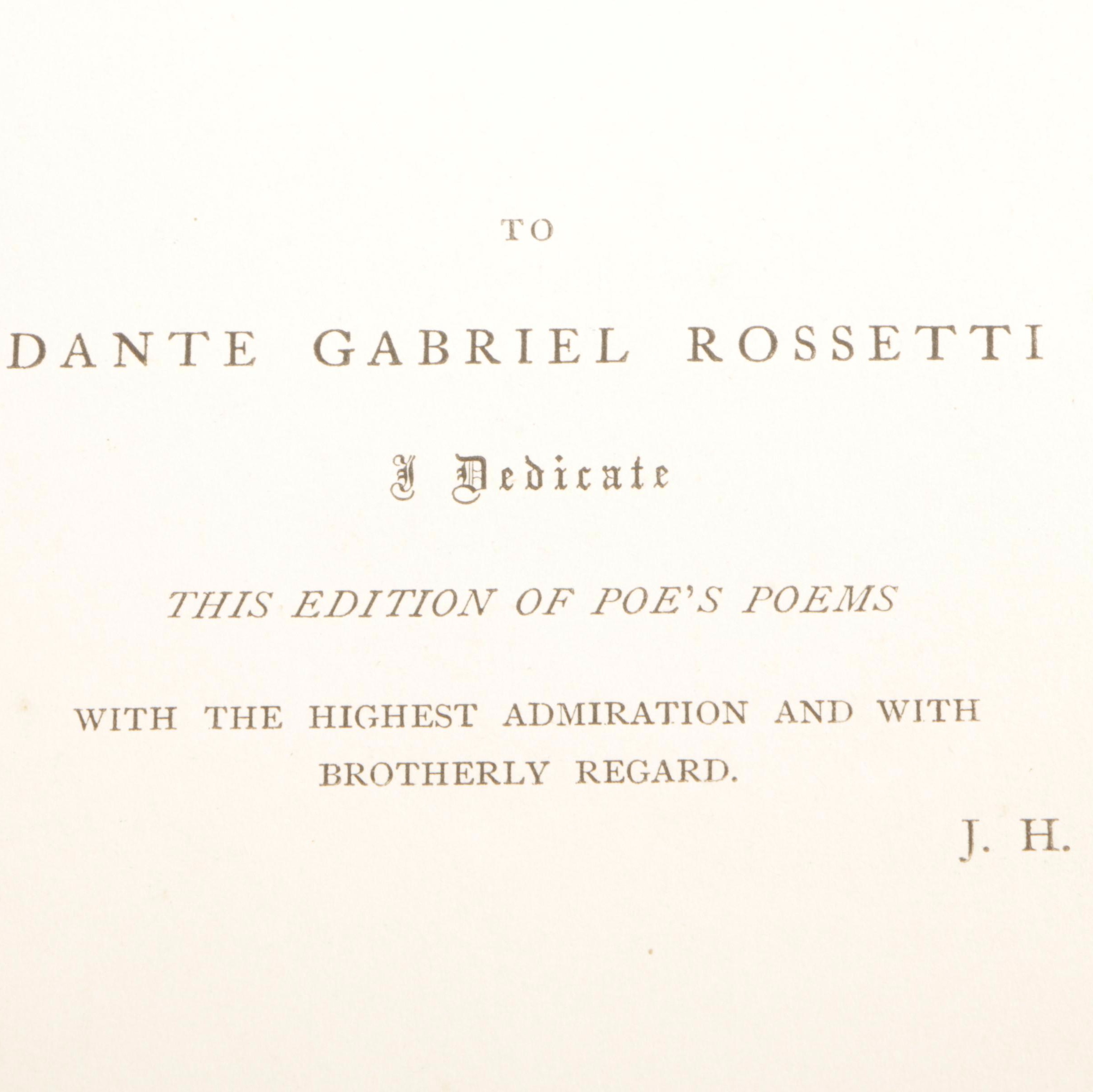 "Poetical Works of Edgar Allan Poe" Complete Illustrated Edition, circa 1860s