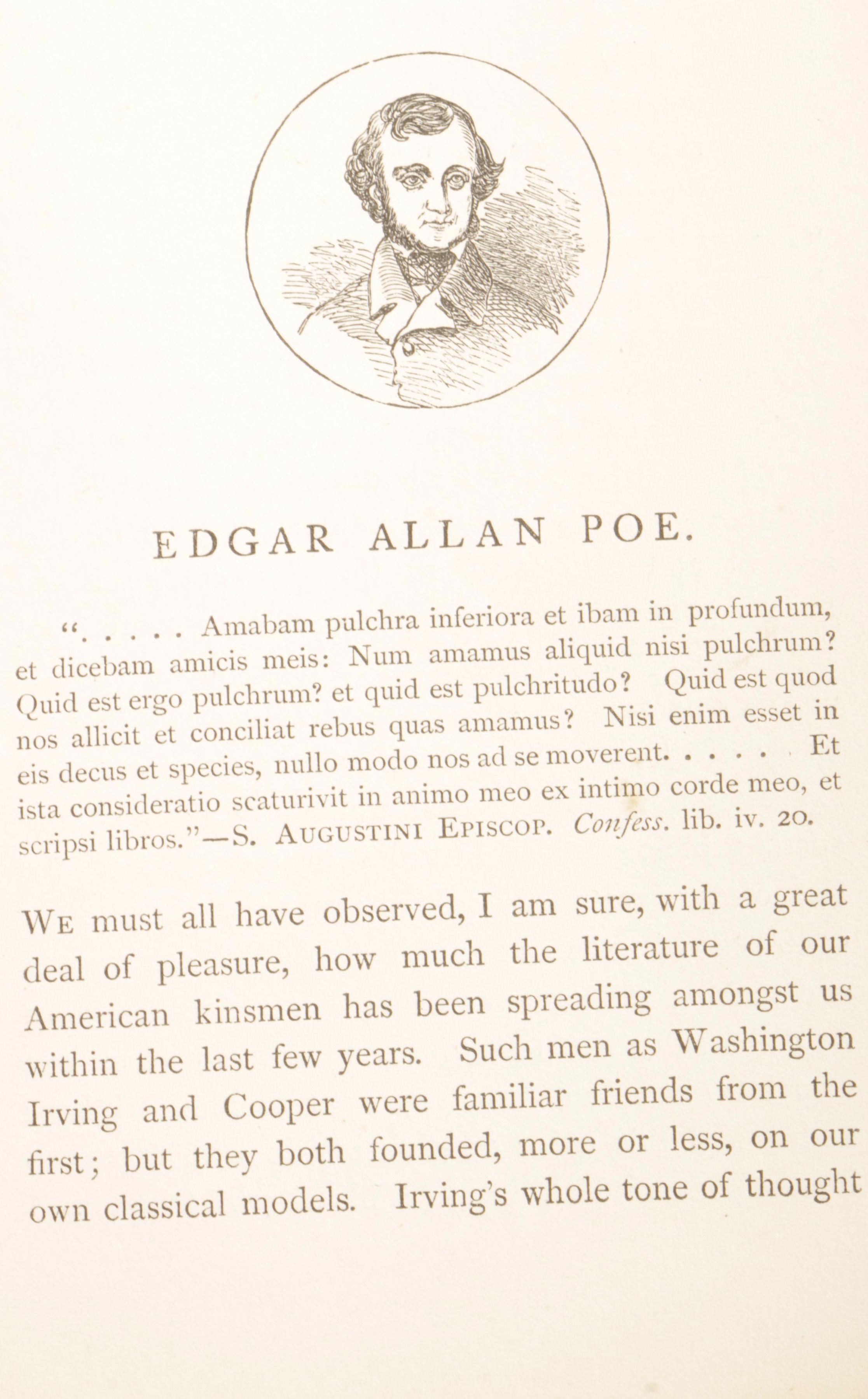 "Poetical Works of Edgar Allan Poe" Complete Illustrated Edition, circa 1860s
