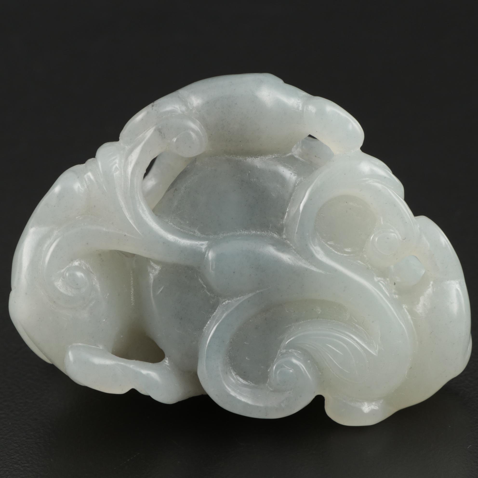 Chinese Carved Nephrite Monkeys Figurine