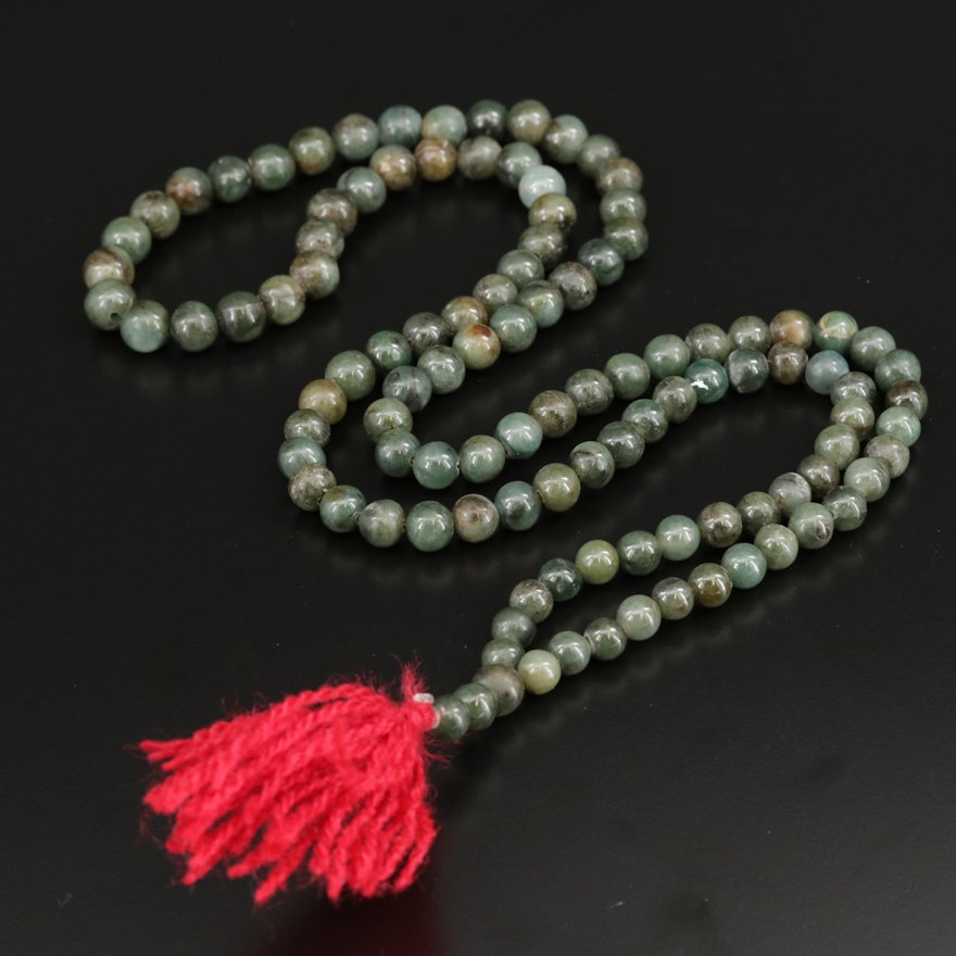 Jadeite Mala Prayer Beads