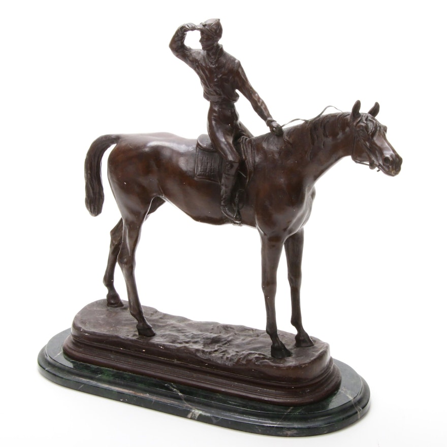 Equine Bronze Sculpture after Pierre-Jules Mêne