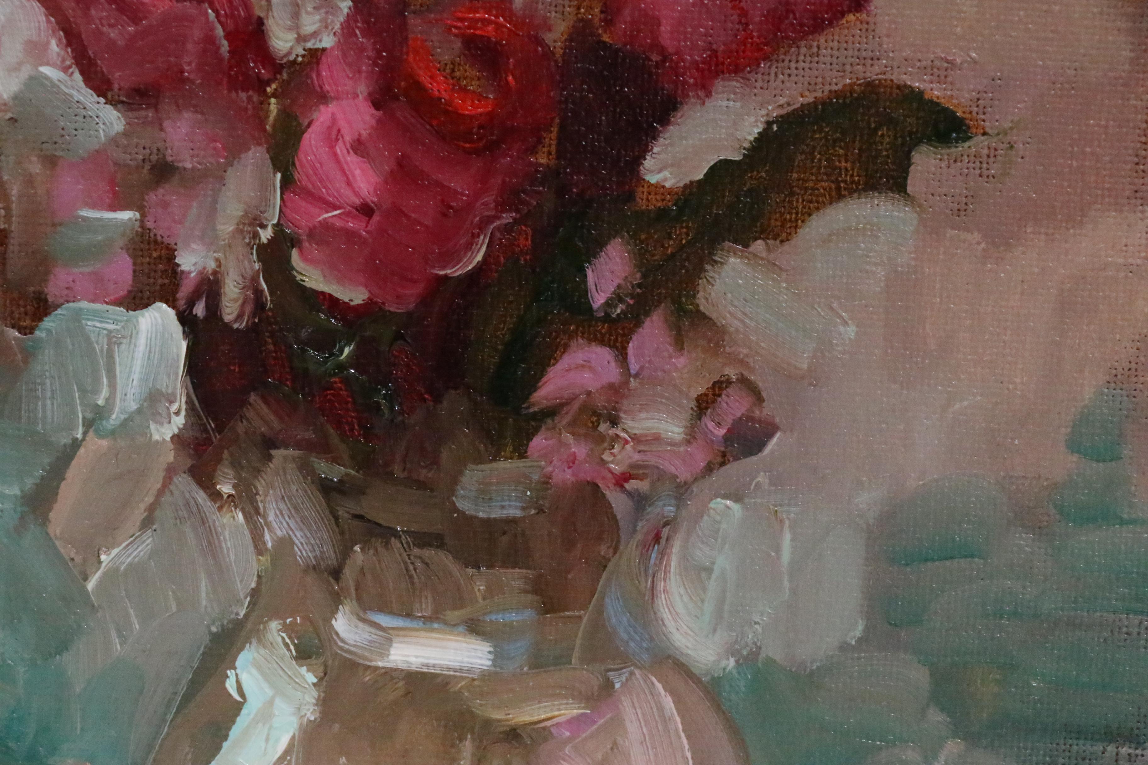 Sally Rosenbaum Floral Still Life Oil Painting