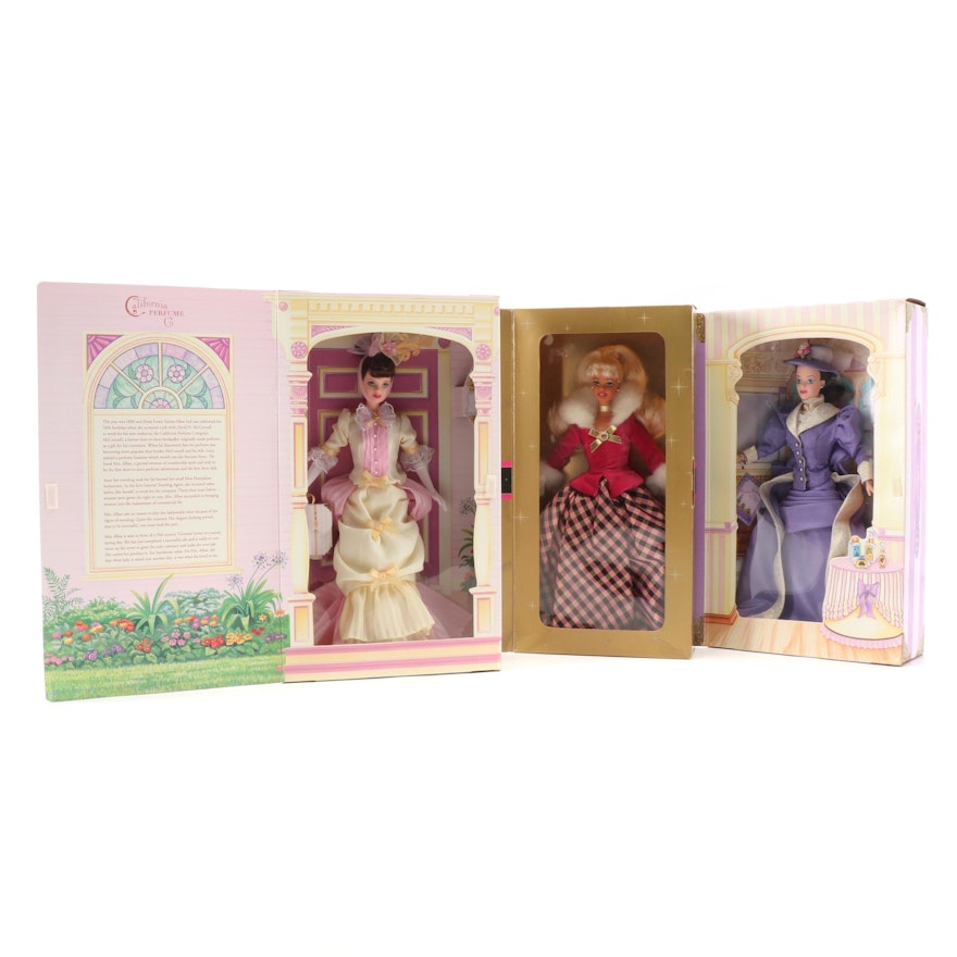 Mattel Avon Exclusive Edition Barbie Dolls in Original Packaging, 1990s
