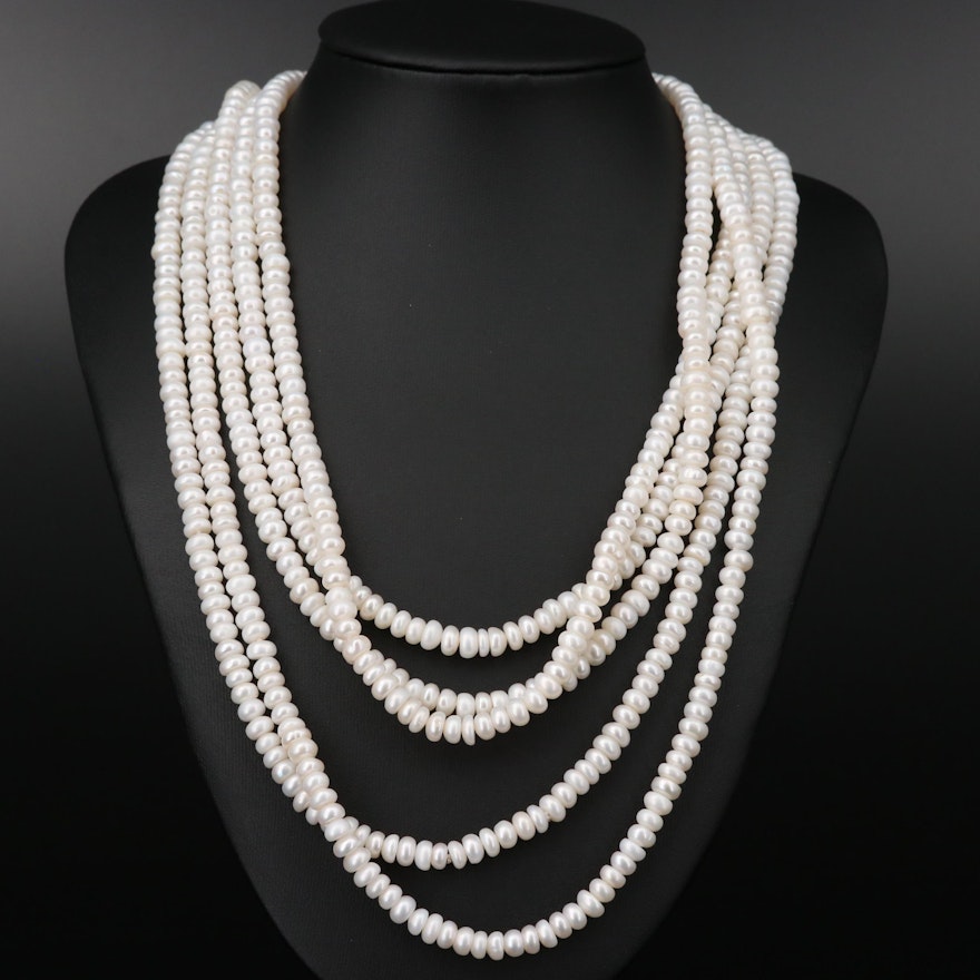 Cultured Pearl Endless Necklace