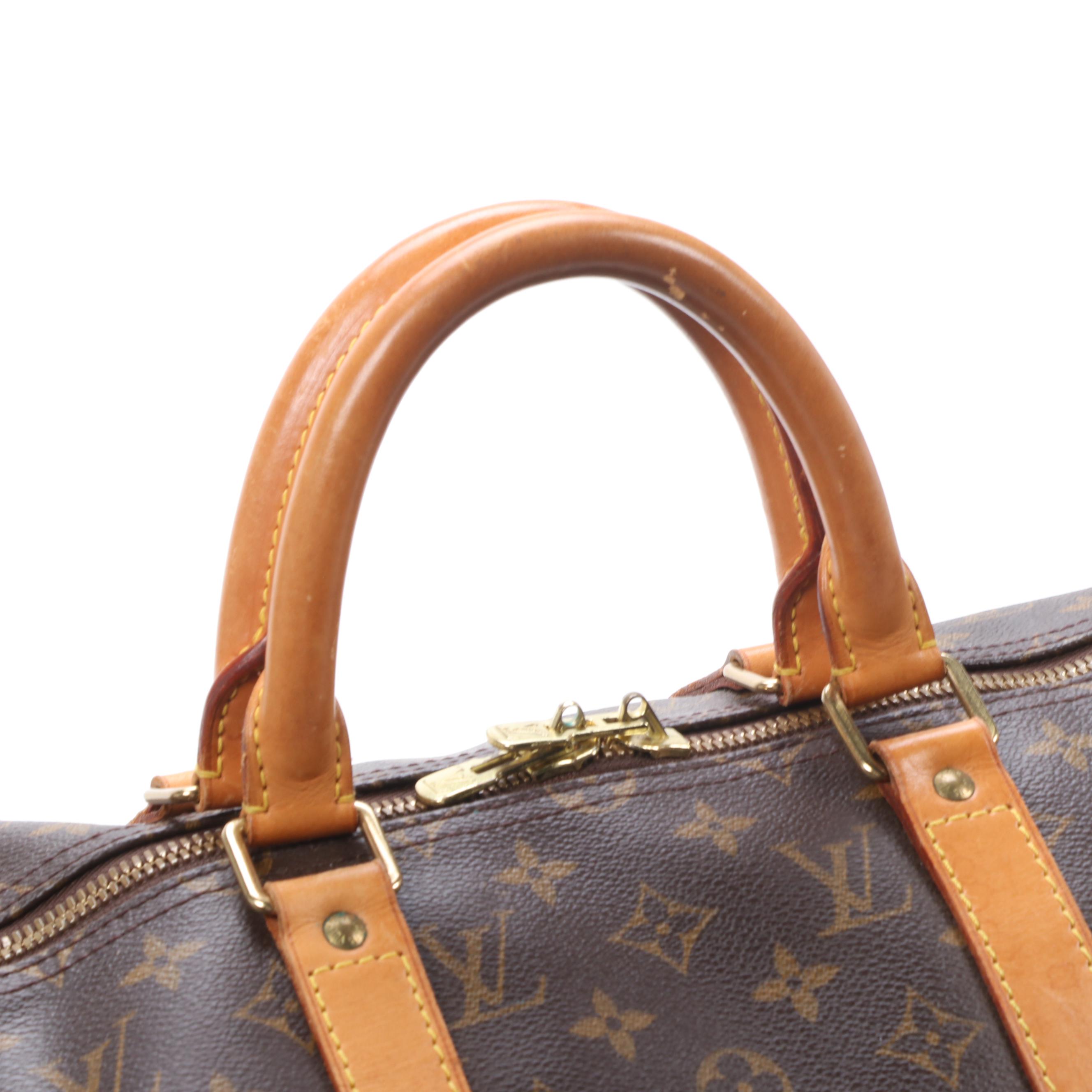 Louis Vuitton Keepall 50 Duffel in Monogram Canvas and Vachetta Leather