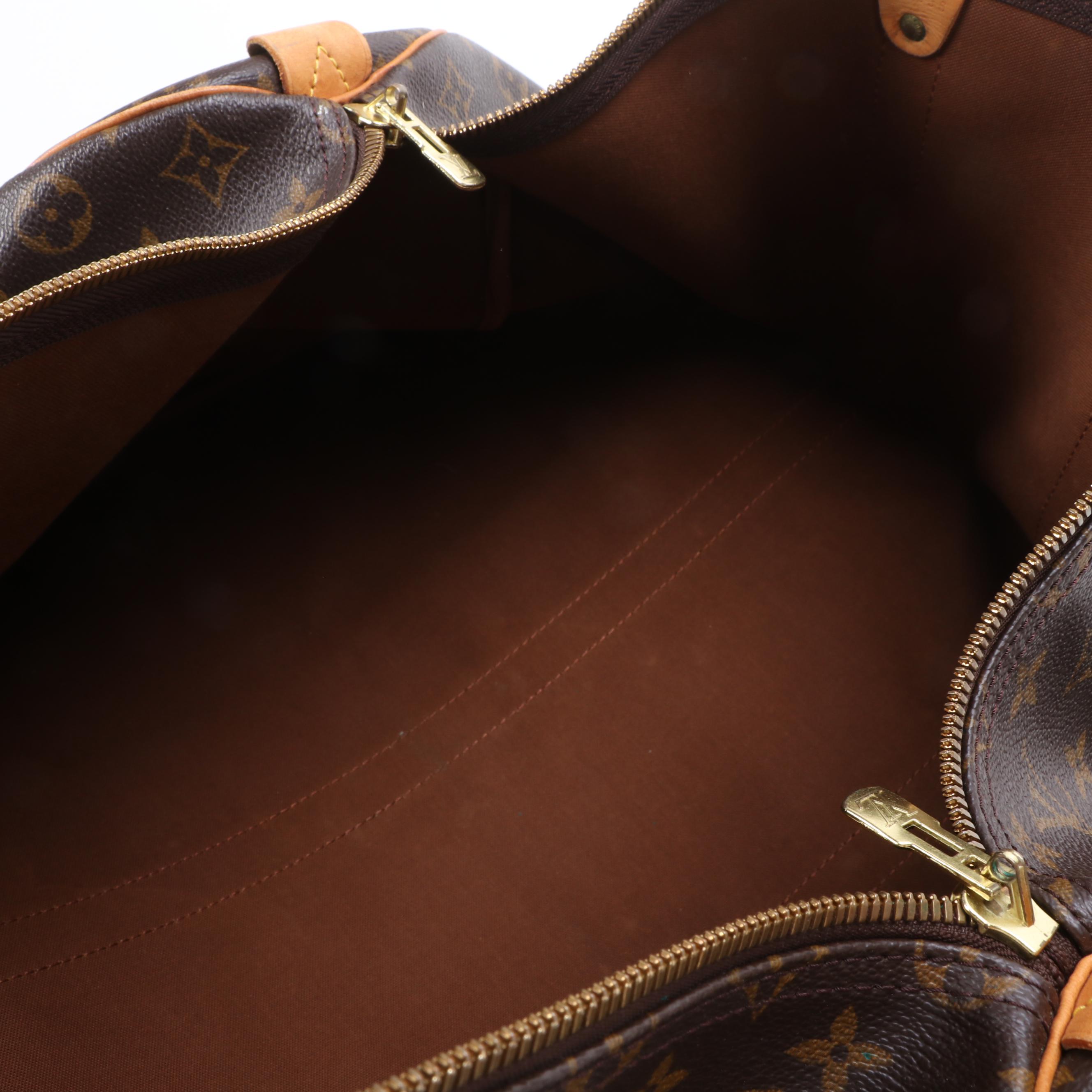 Louis Vuitton Keepall 50 Duffel in Monogram Canvas and Vachetta Leather