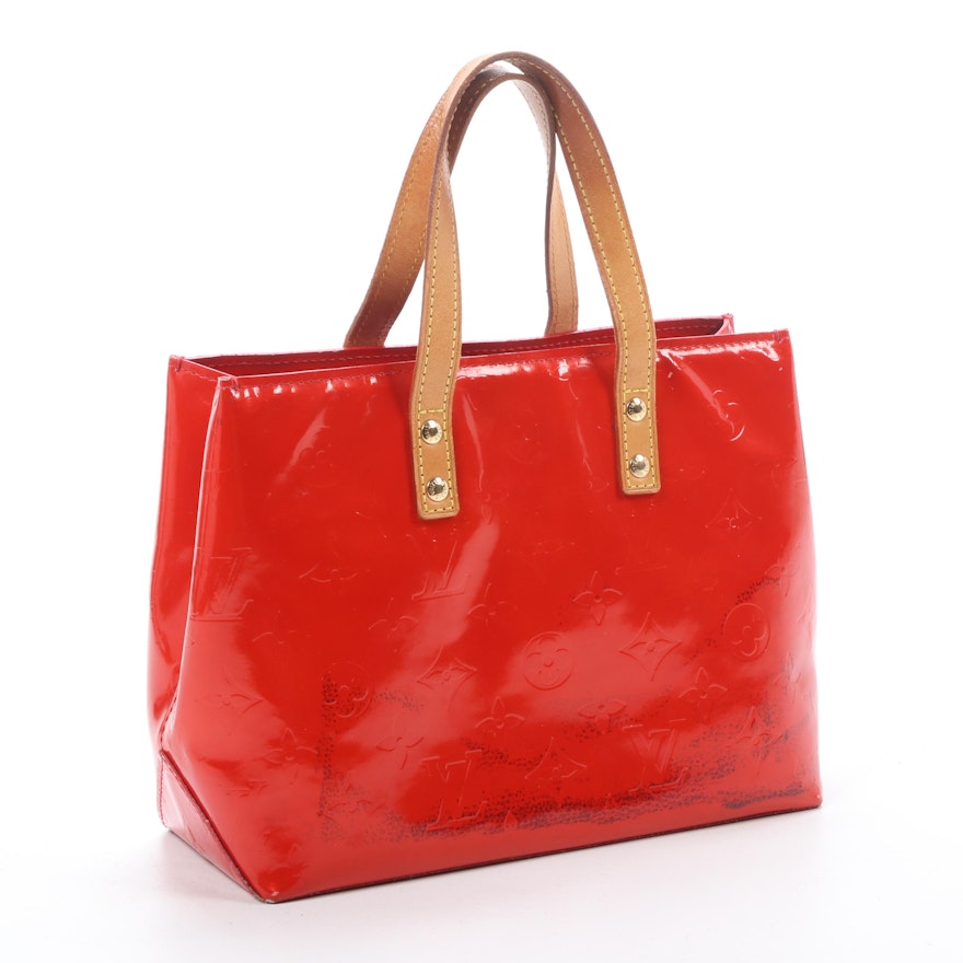 Louis Vuitton Reade PM Bag in Monogram Vernis and Vachetta Leather