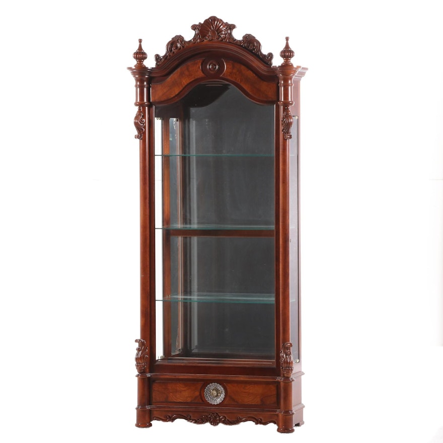 Pulaski Rococo Style Hardwood Illuminated Display Cabinet