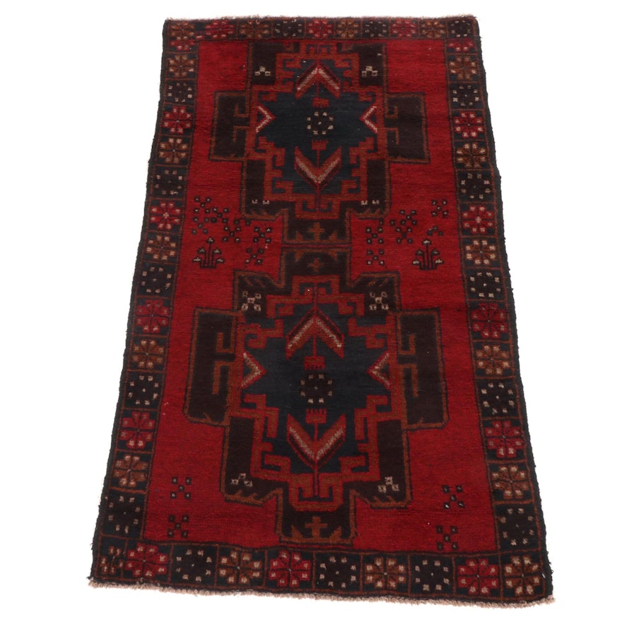 2'10 x 4'8 Hand-Knotted Afghani Tribal Baluch Rug
