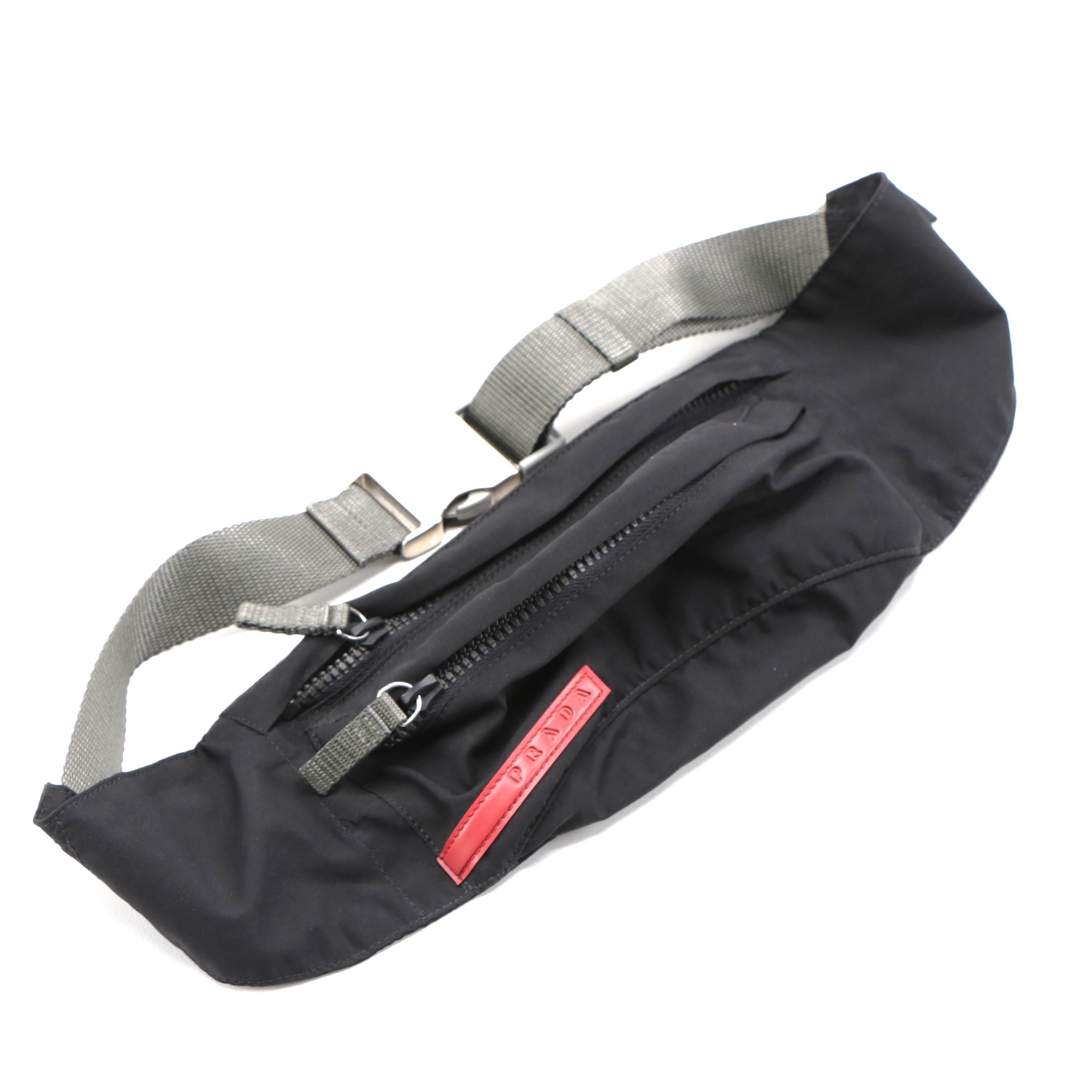 Prada Marsupio Belt Bag in Black Tessuto Nylon