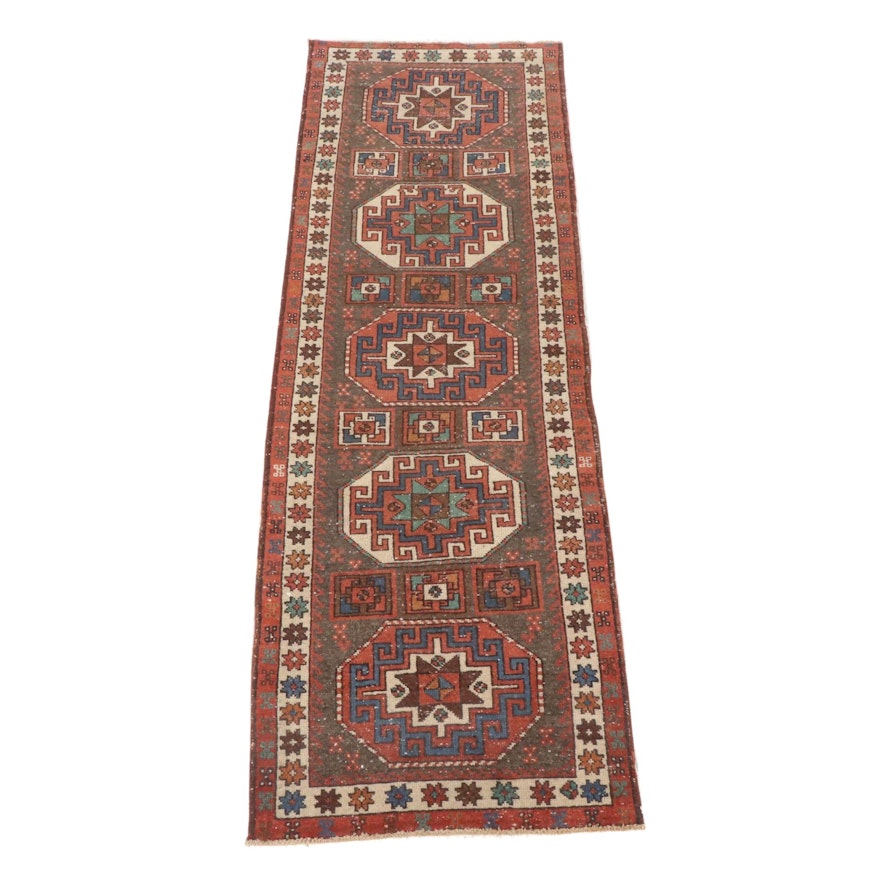 2'11 x 9'2 Hand-Knotted Northwest Persian Heriz Runner Rug