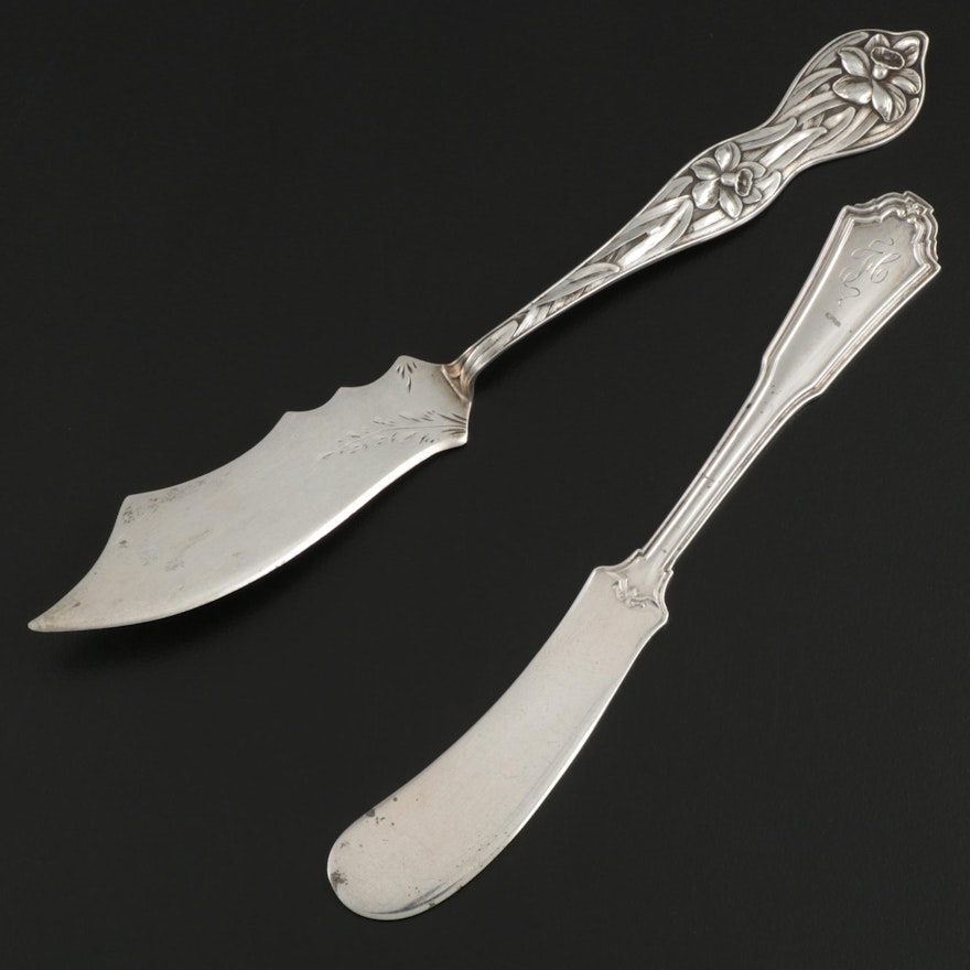 Baker-Manchester Master Butter Knife and Reed & Barton Butter Spreader