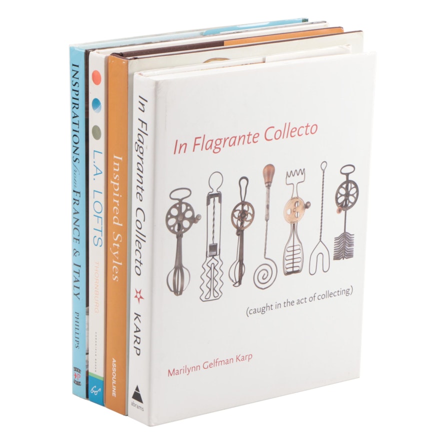 Design and Collecting Reference Books Including "In Flagrante Collecto" by Karp