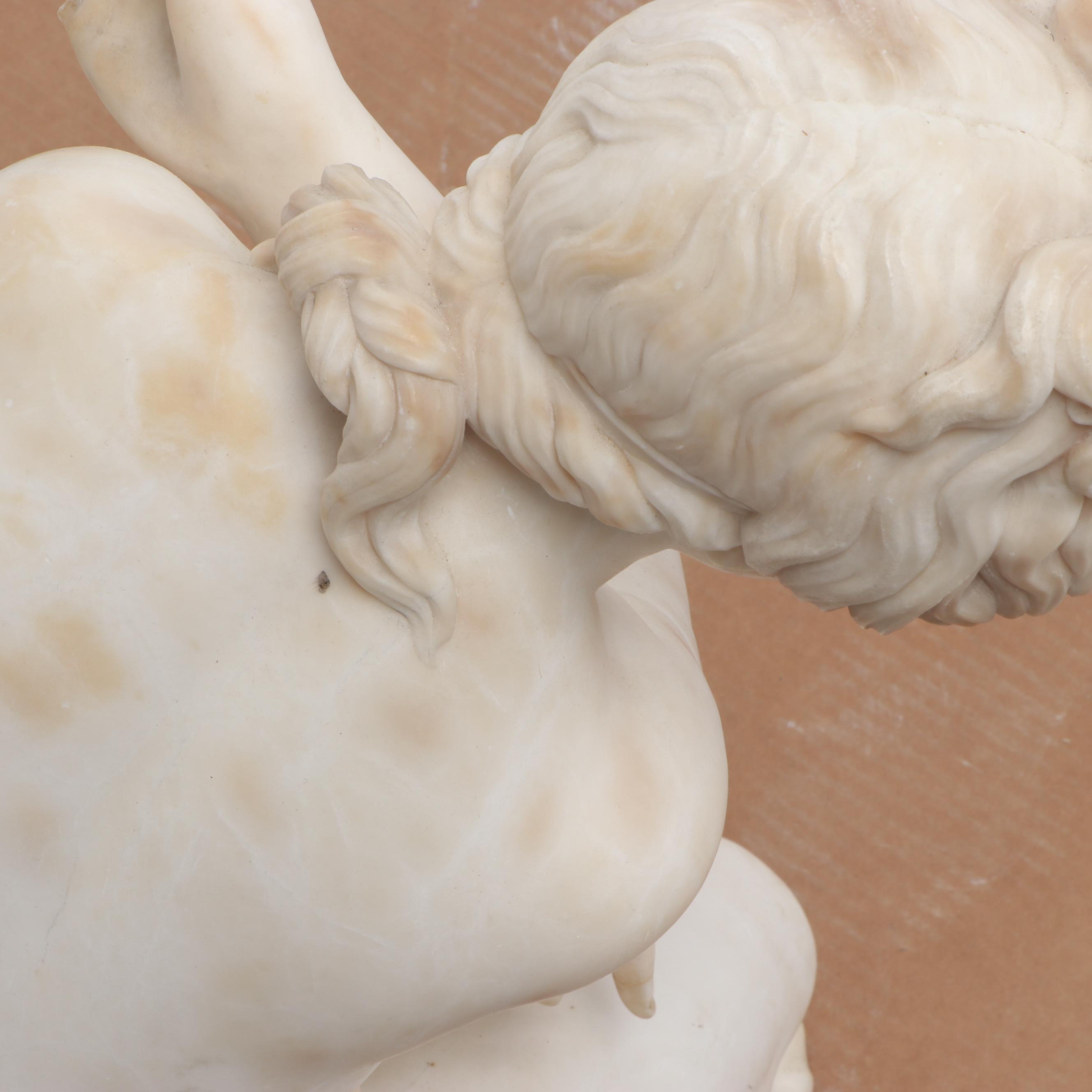 Marble Statue of "Crouching Venus," 19th Century