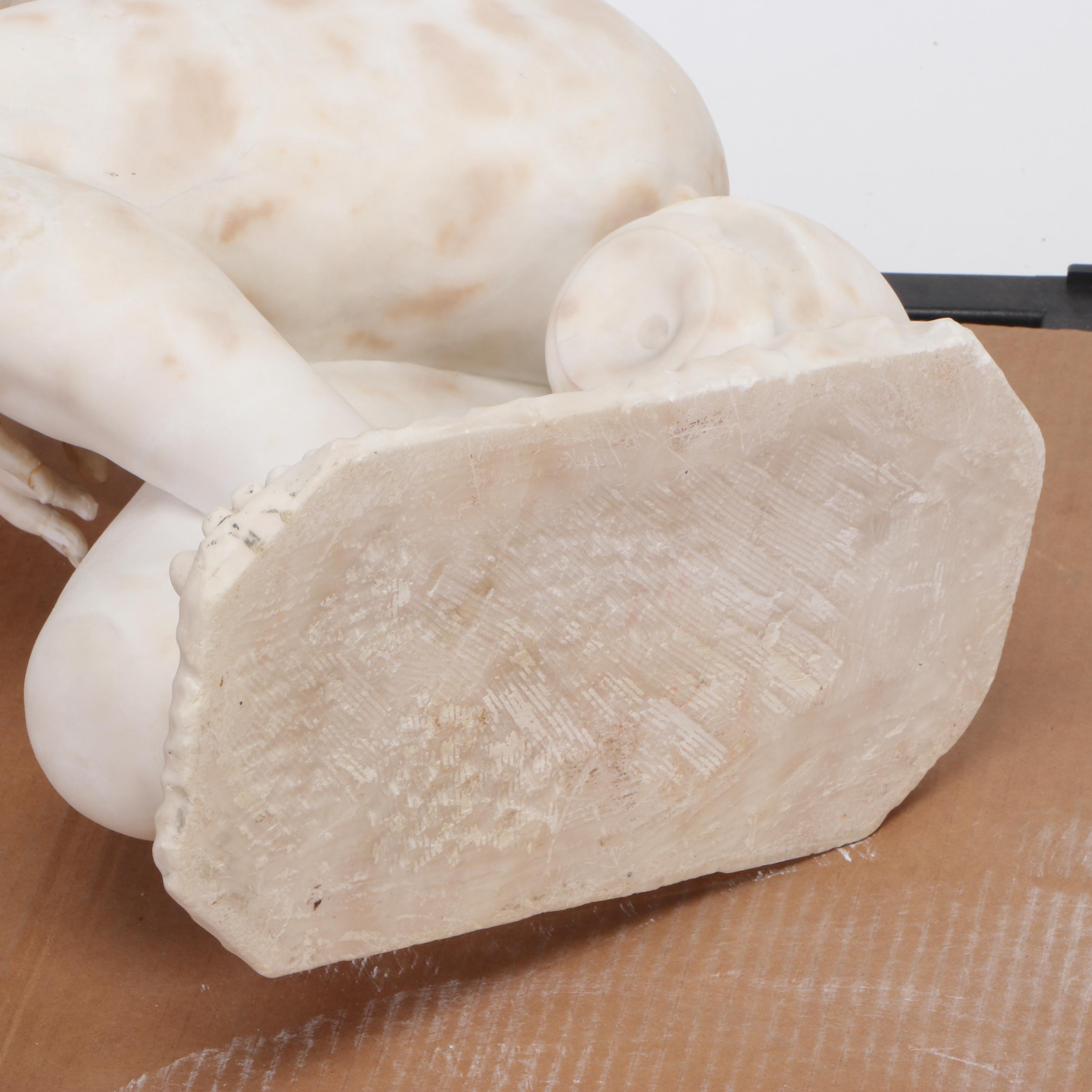 Marble Statue of "Crouching Venus," 19th Century