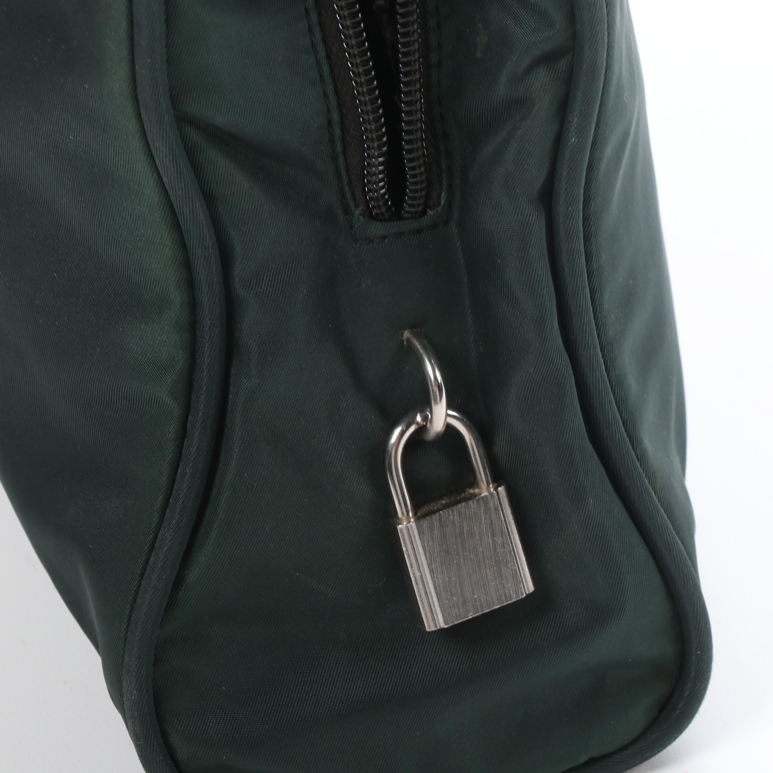 Prada Shoulder Bag in Green Tessuto Nylon