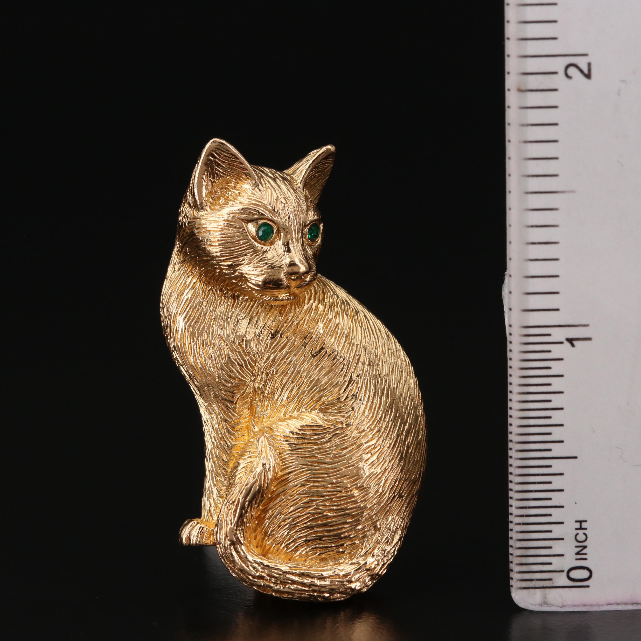 Christian Dior Cat Brooch EBTH