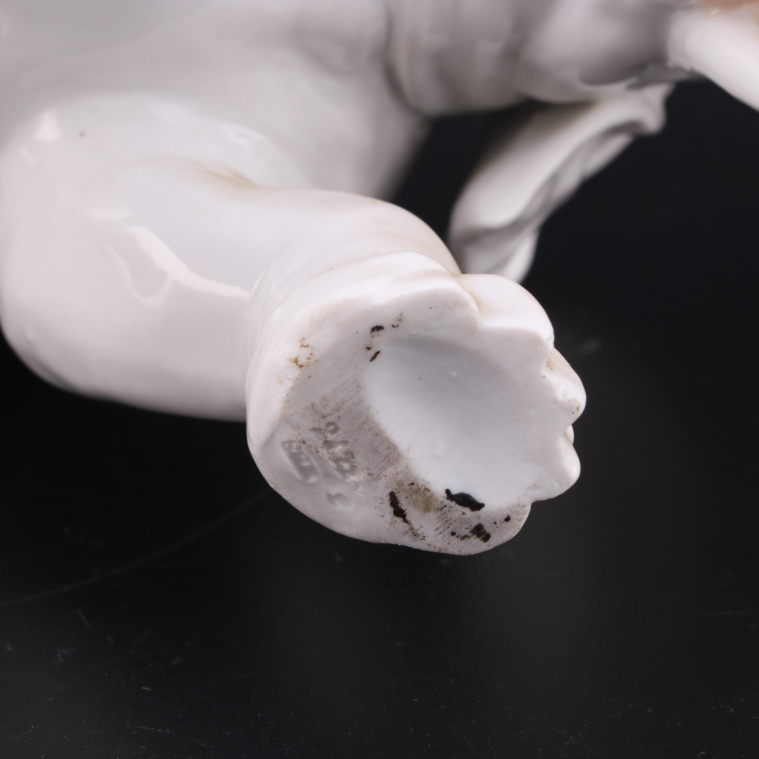 Ernst Bohne & Söhne Porcelain Elephant, Early to Mid 20th Century