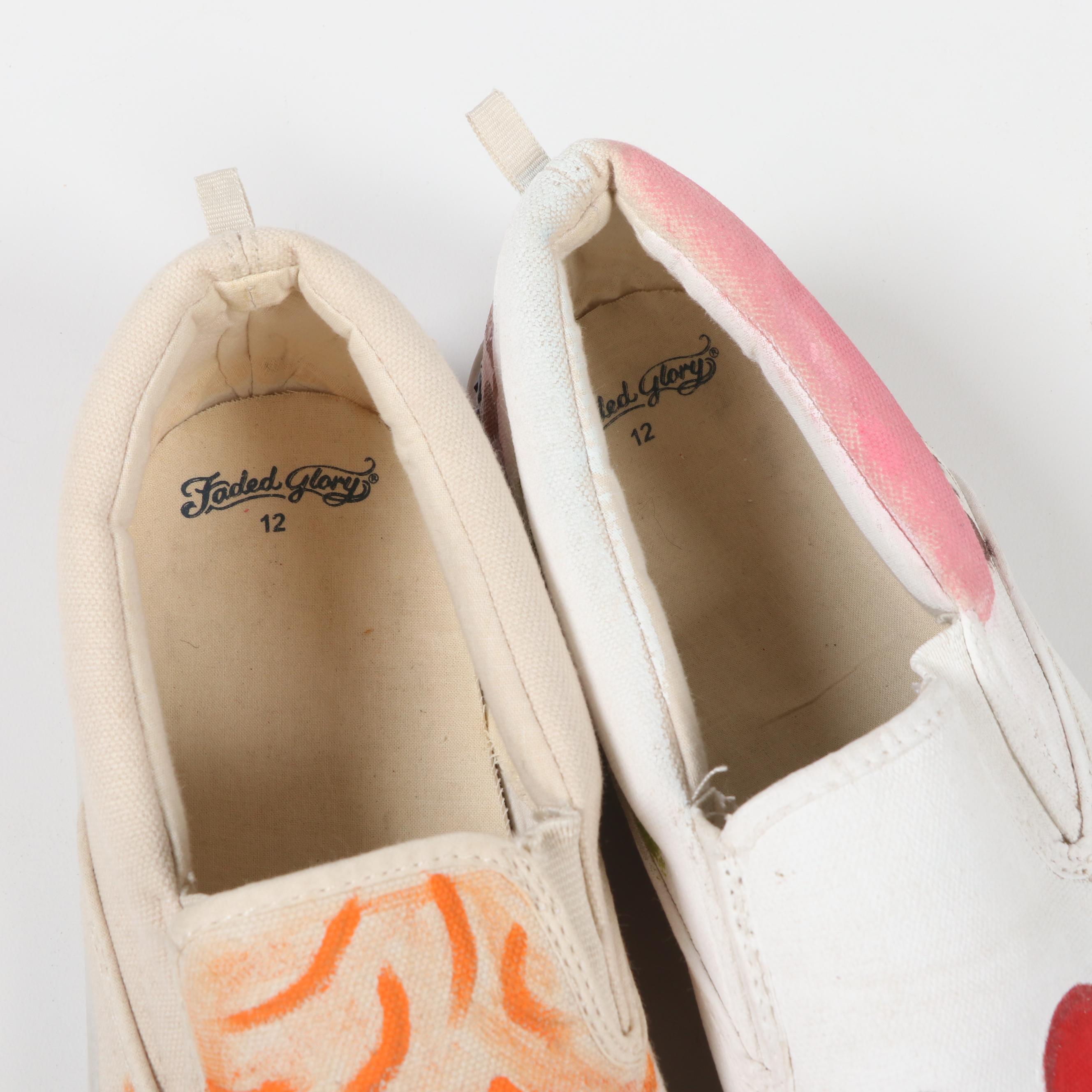 "I Love Lucy" Hand-Painted Canvas Shoes