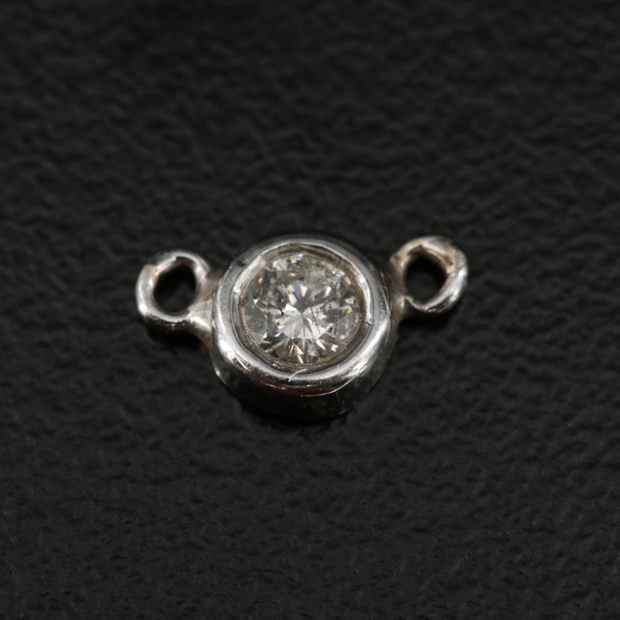 10K Diamond Necklace Centerpiece