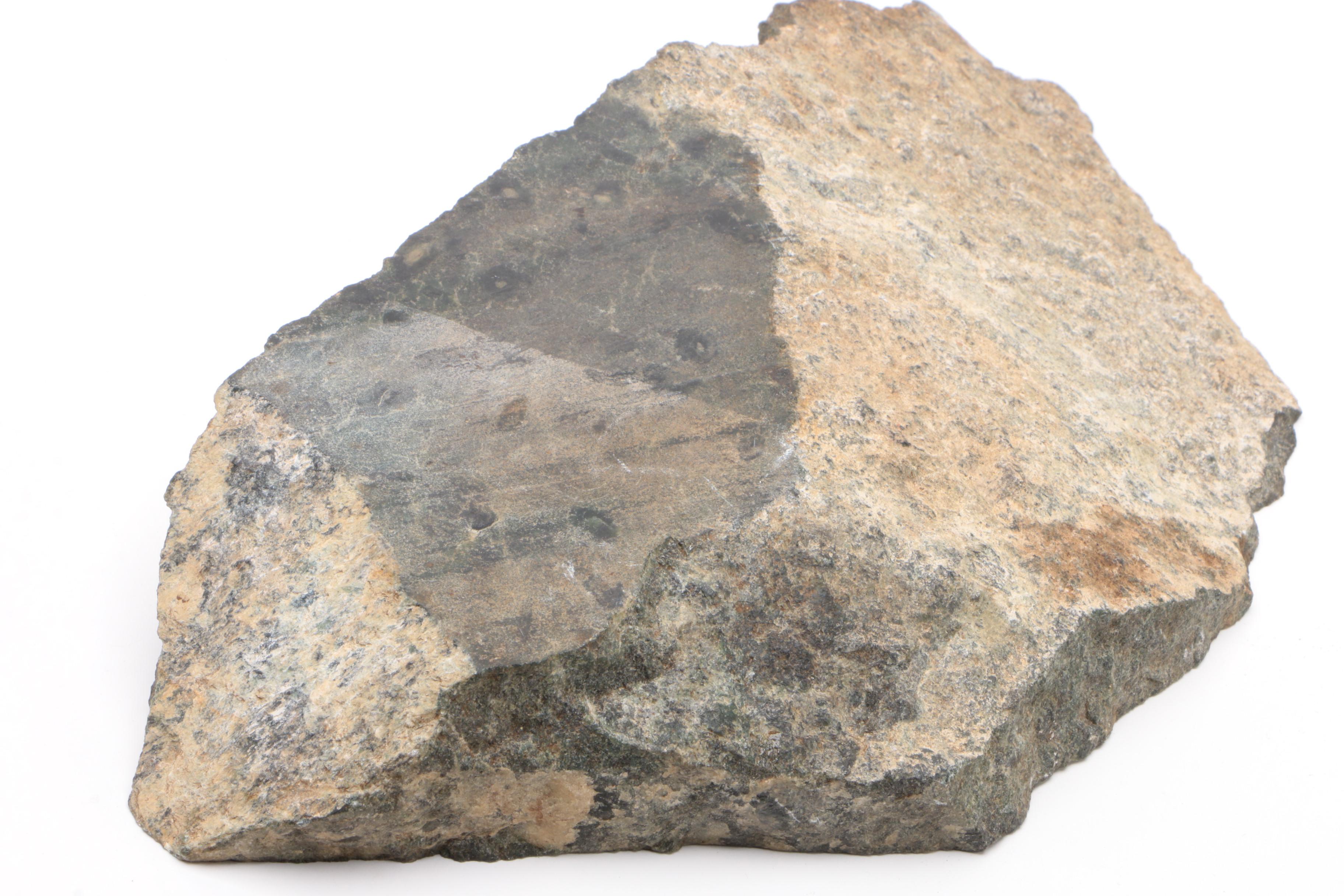 Phyllite Rock Sample with Mineral Inclusions