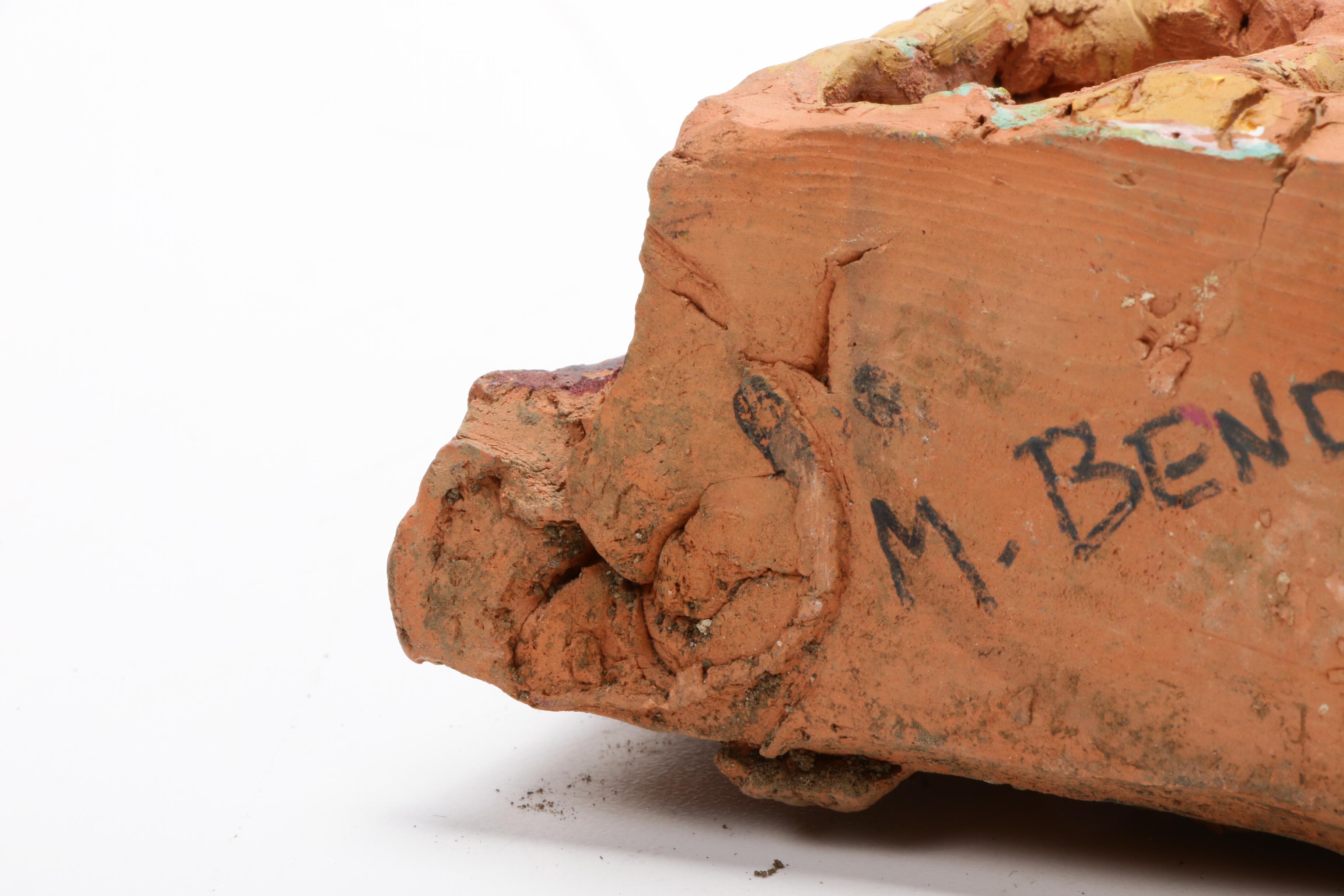 Signed Marjorie Bender Clay Sculptures