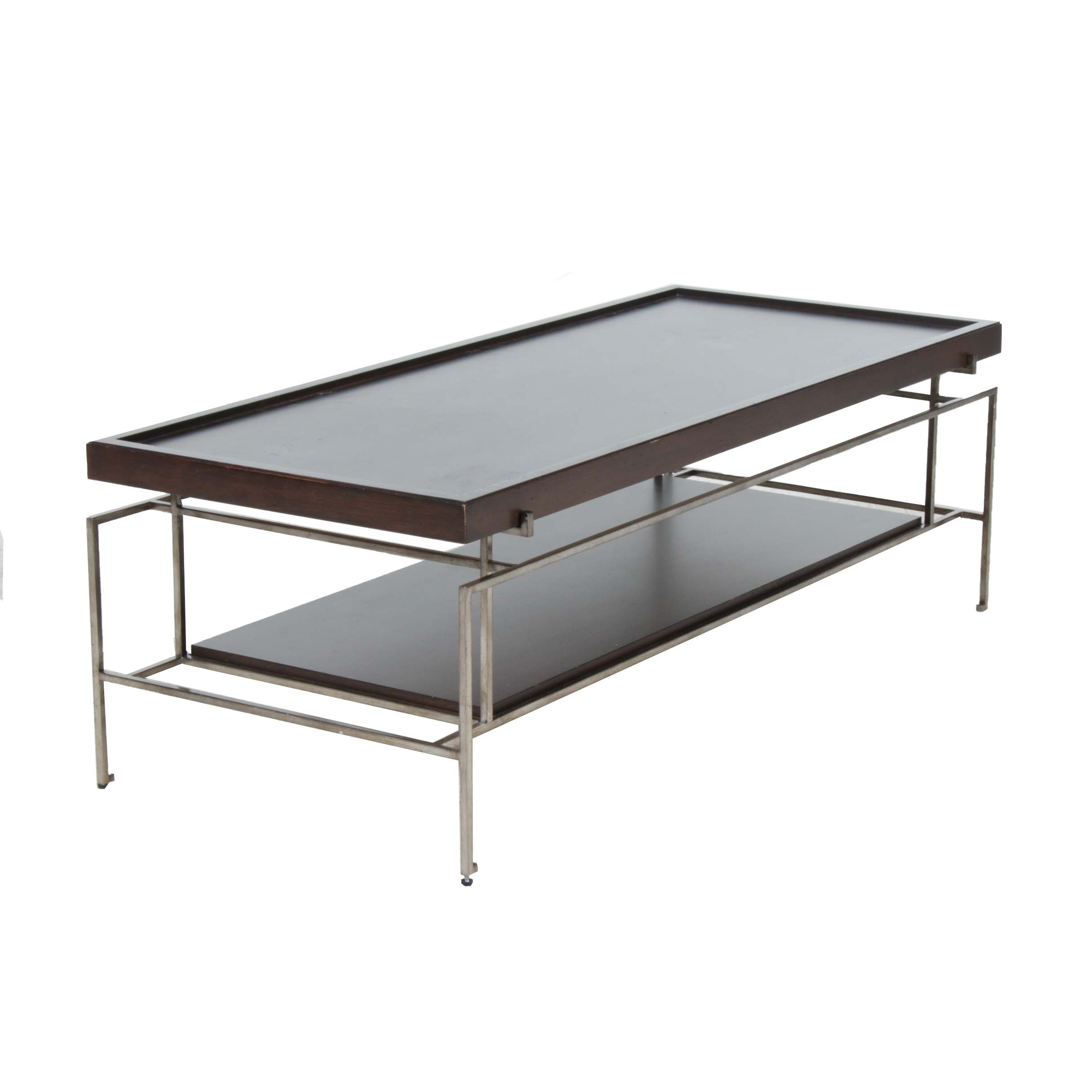 Vanguard Furniture Contemporary Metal Frame Coffee Table