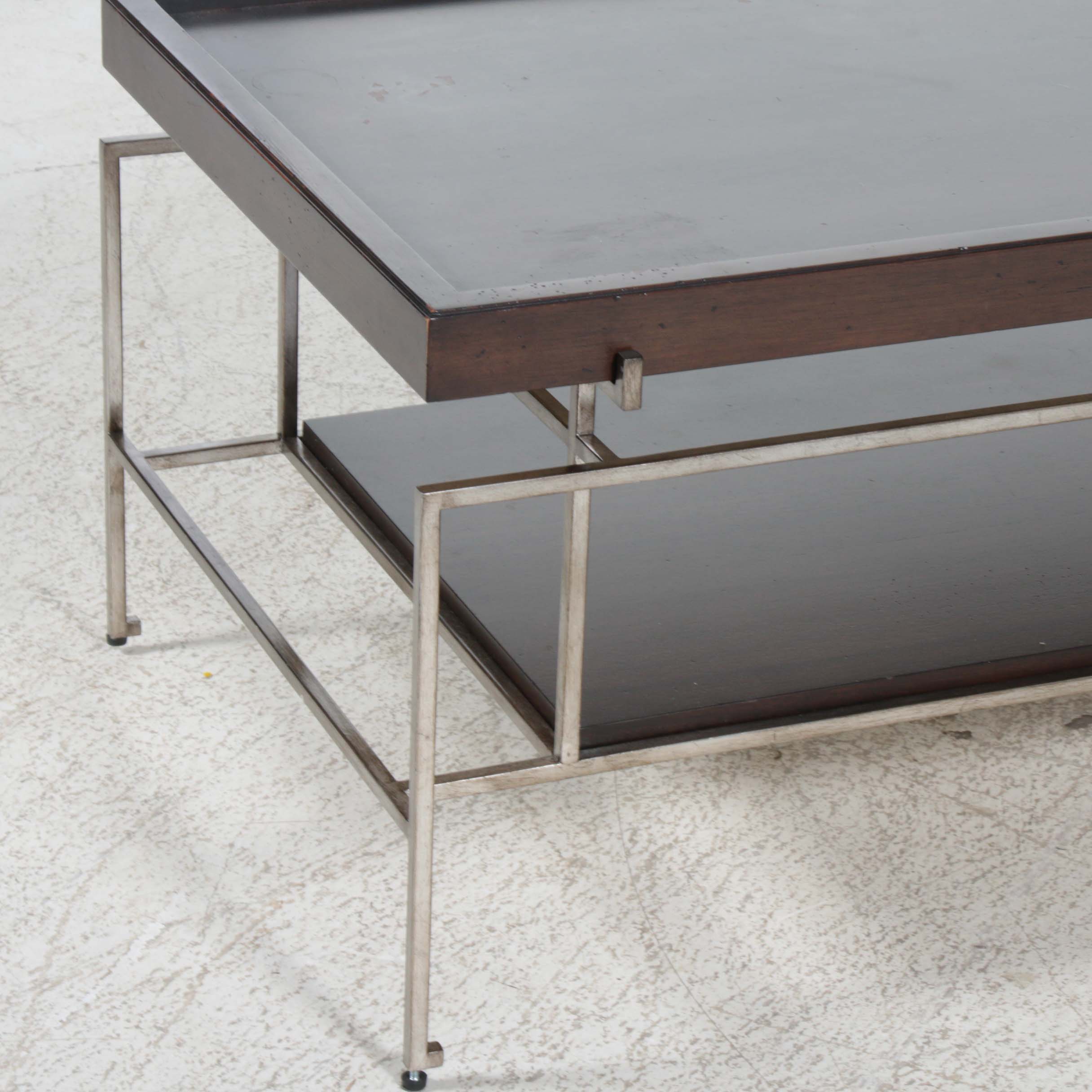 Vanguard Furniture Contemporary Metal Frame Coffee Table