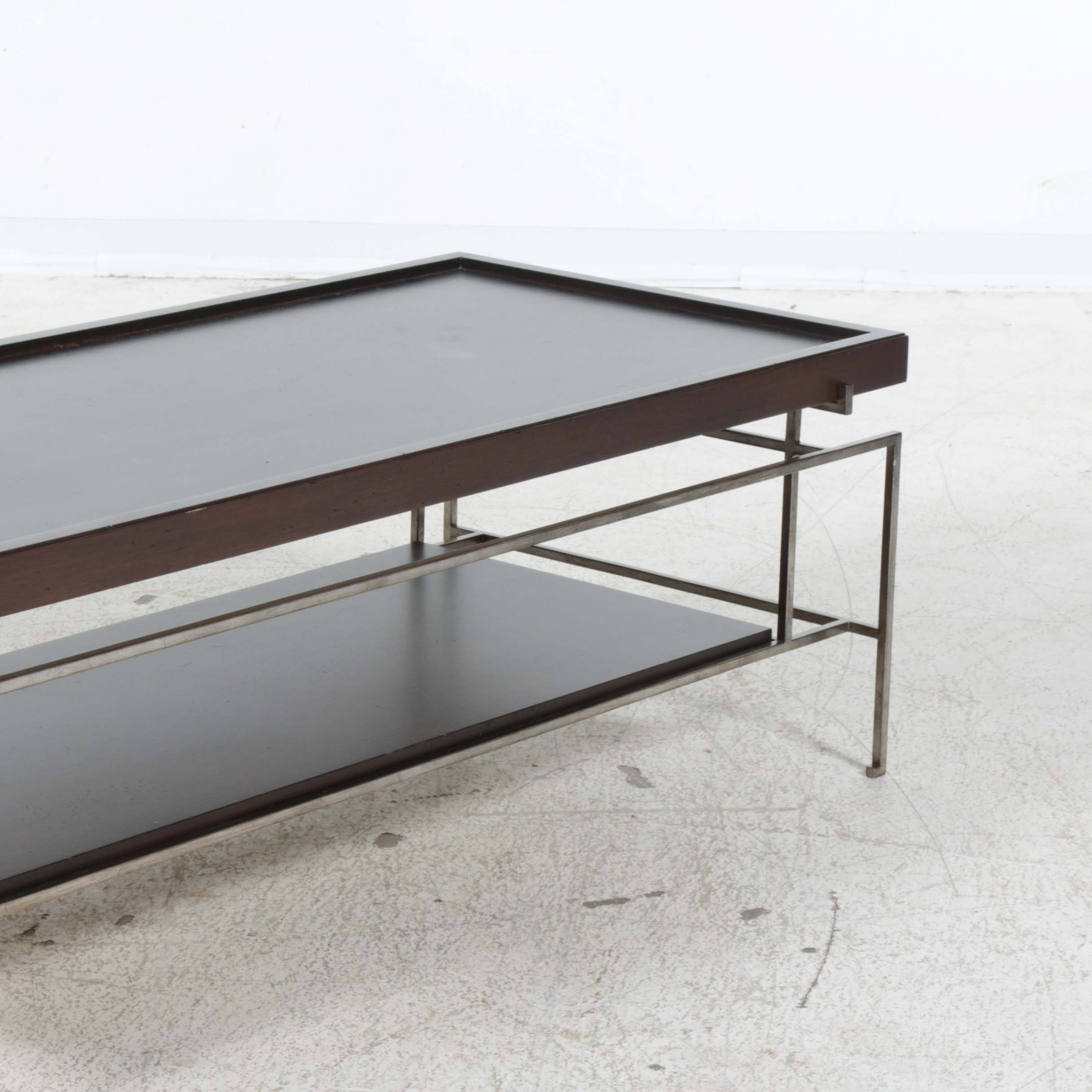 Vanguard Furniture Contemporary Metal Frame Coffee Table