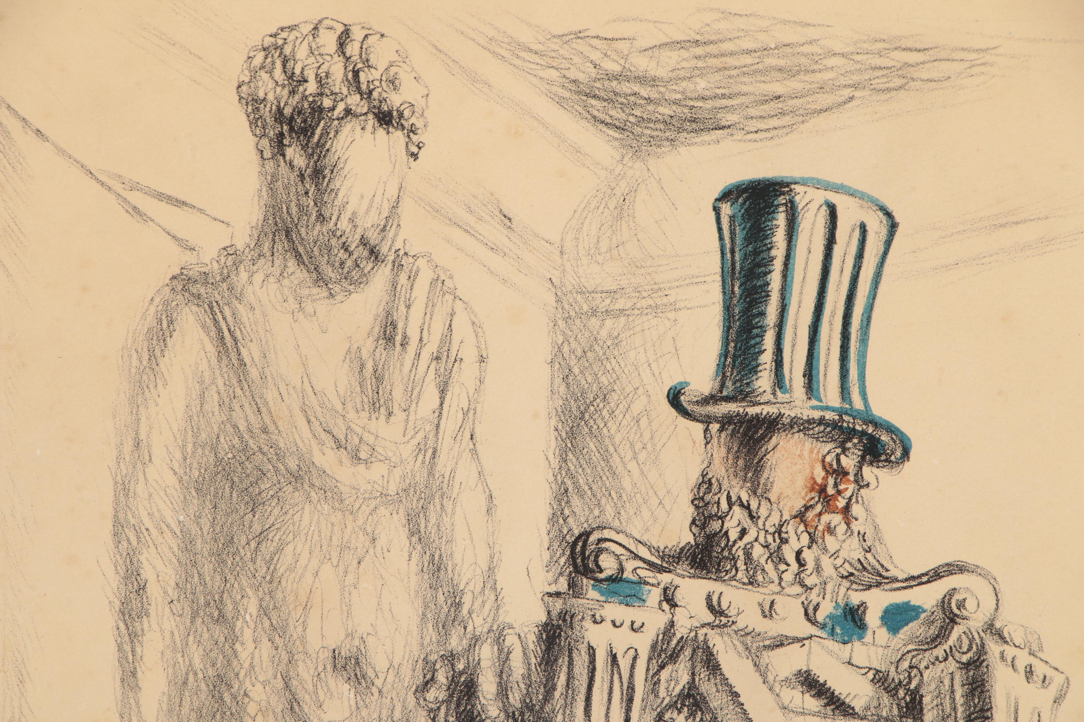 Giorgio De Chirico Color Lithograph "Il Ritorno del Figliol Prodigo I", 1929