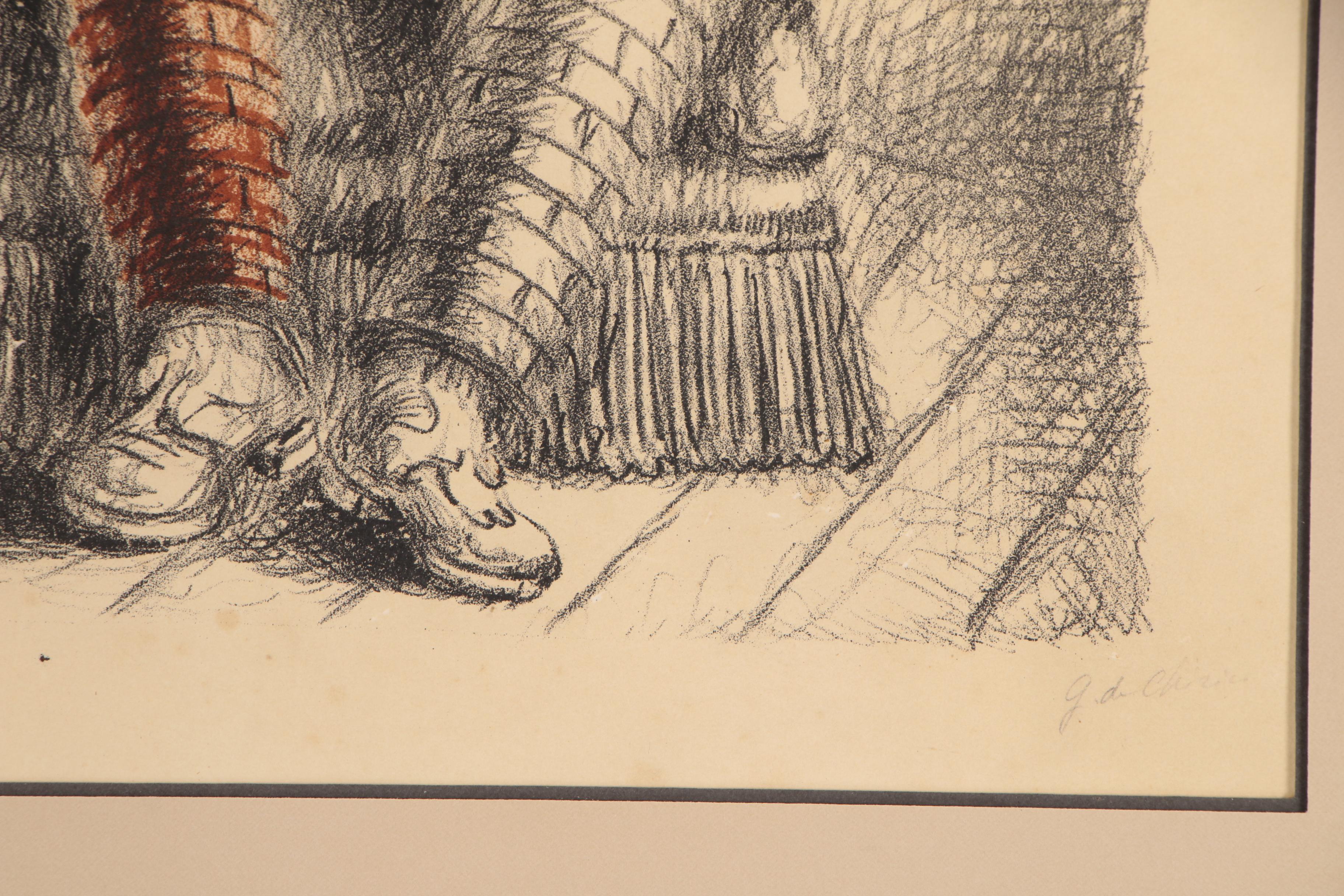 Giorgio De Chirico Color Lithograph "Il Ritorno del Figliol Prodigo I", 1929