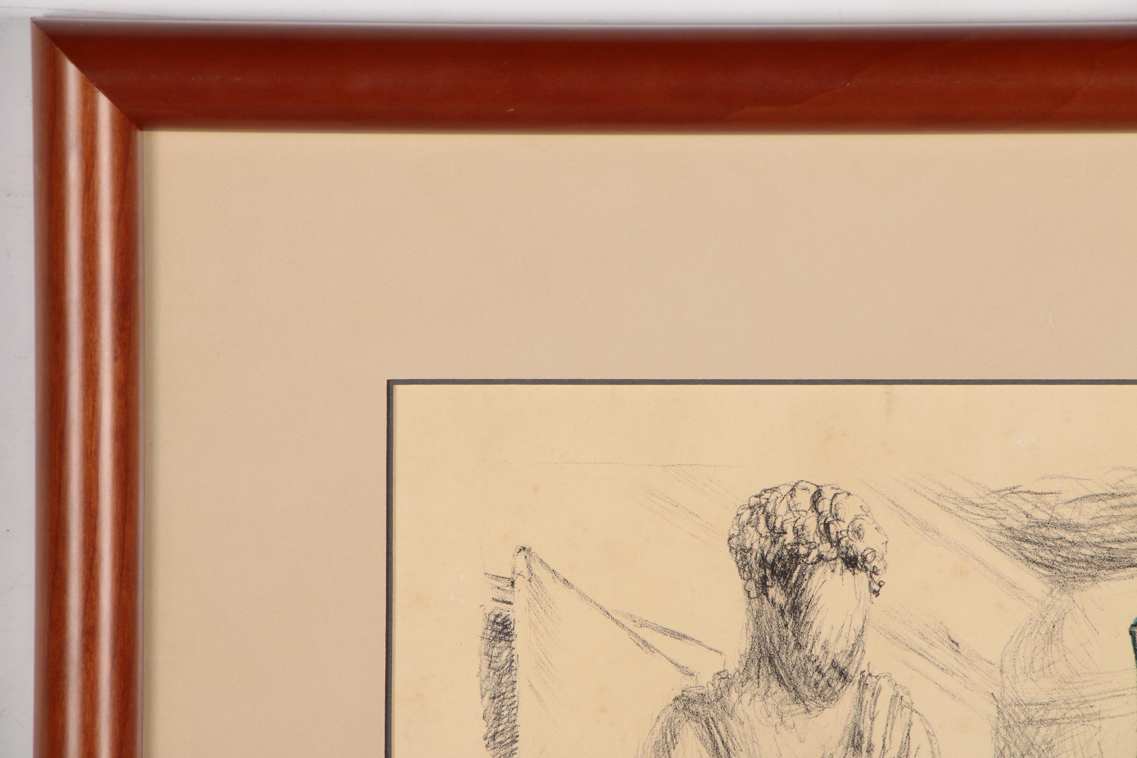 Giorgio De Chirico Color Lithograph "Il Ritorno del Figliol Prodigo I", 1929