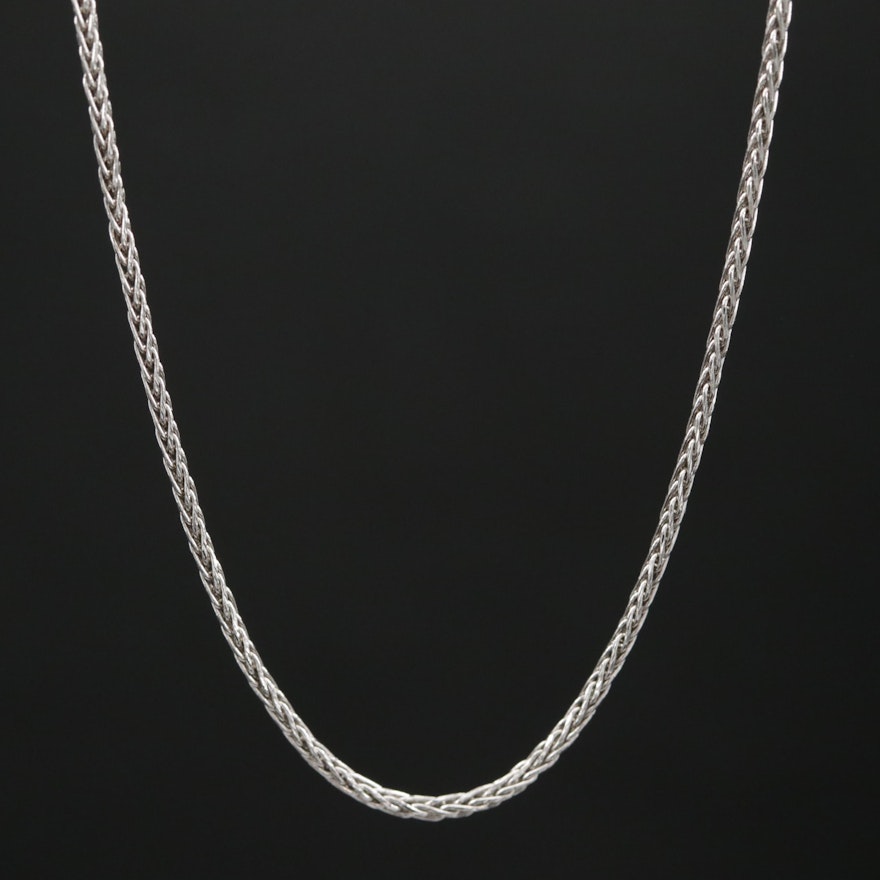 14K Gold Wheat Chain Necklace
