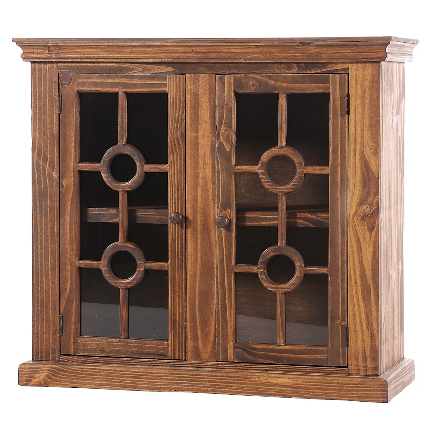 Glass Front Wood Cabinet