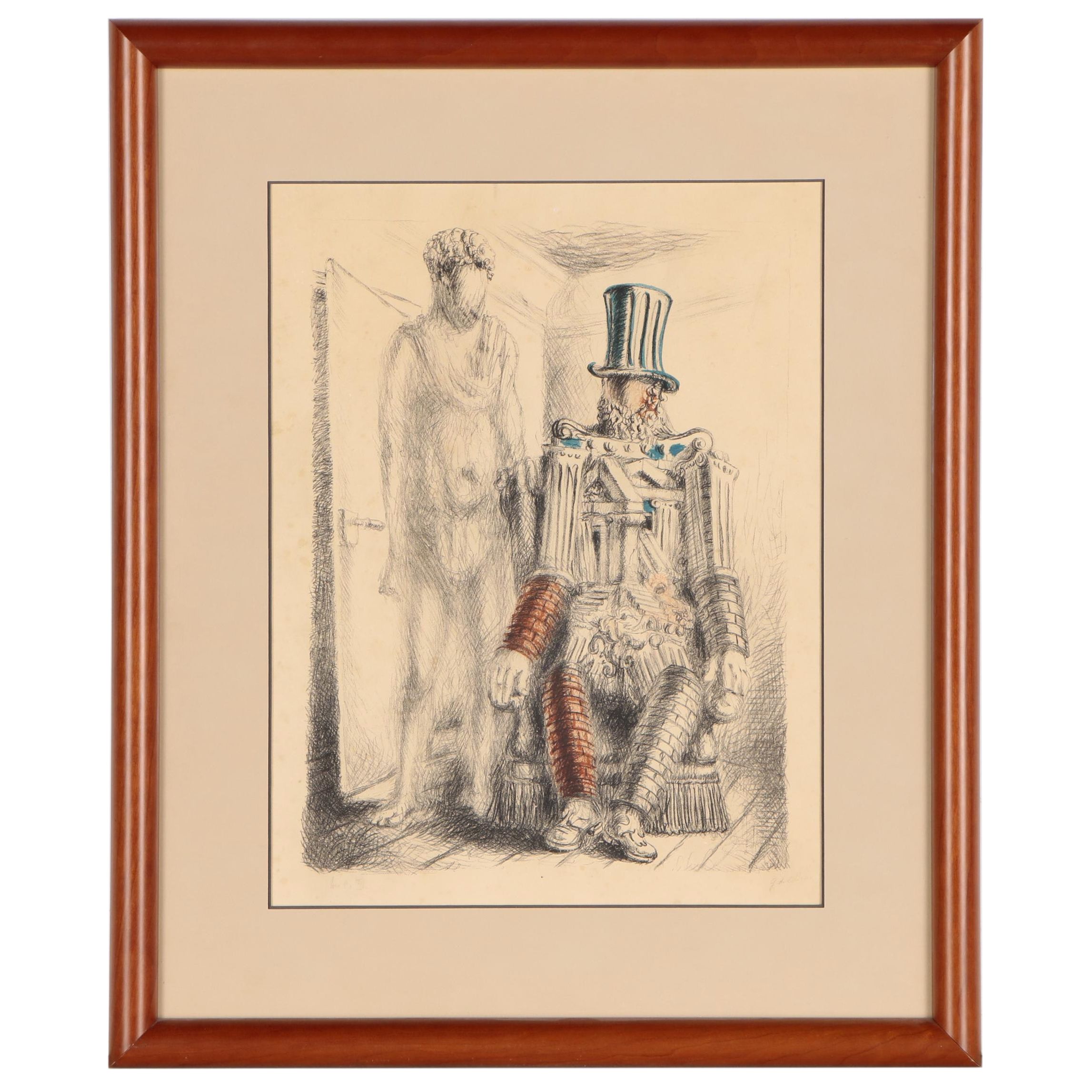 Giorgio De Chirico Color Lithograph "Il Ritorno del Figliol Prodigo I", 1929