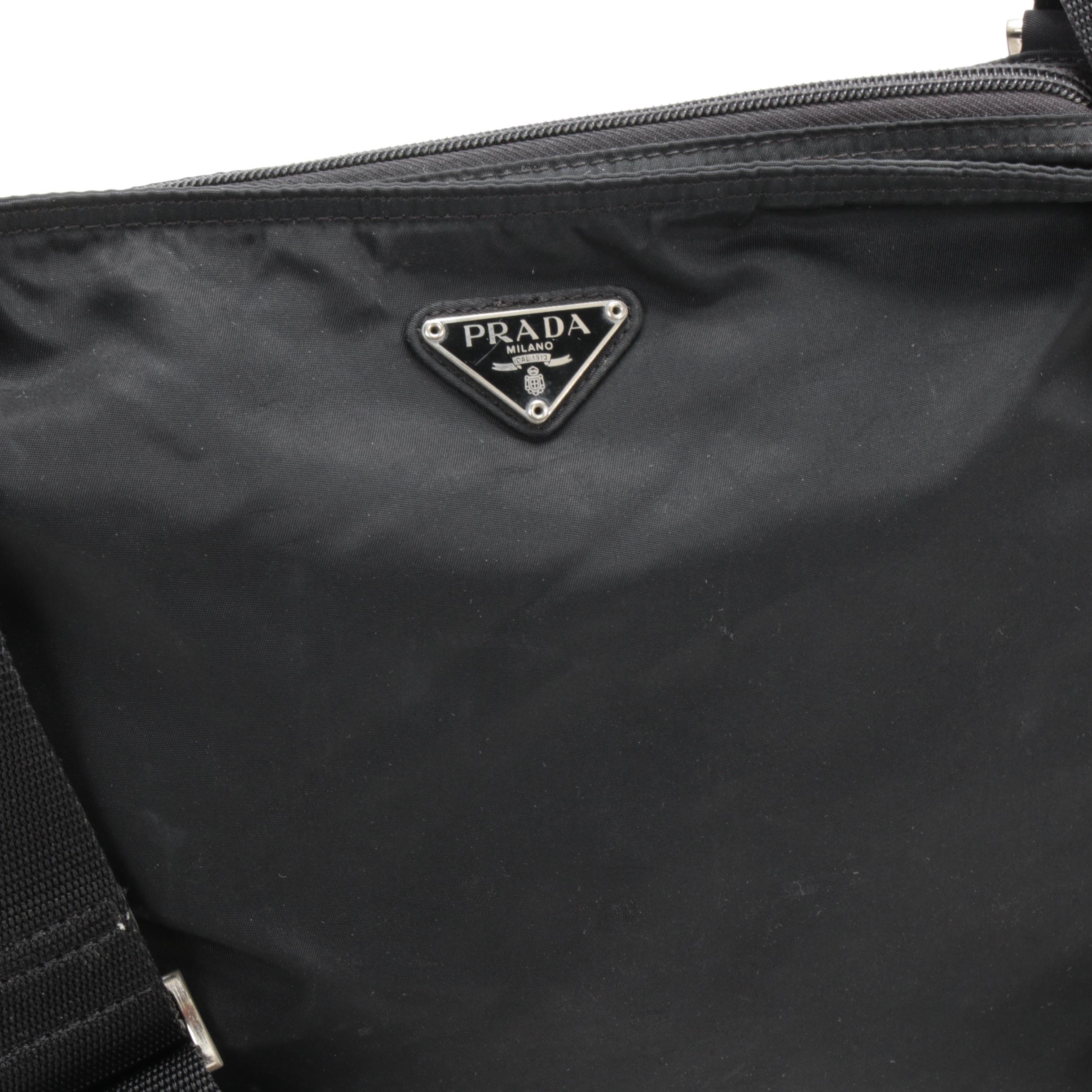 Prada Crossbody Bag in Black Tessuto Nylon
