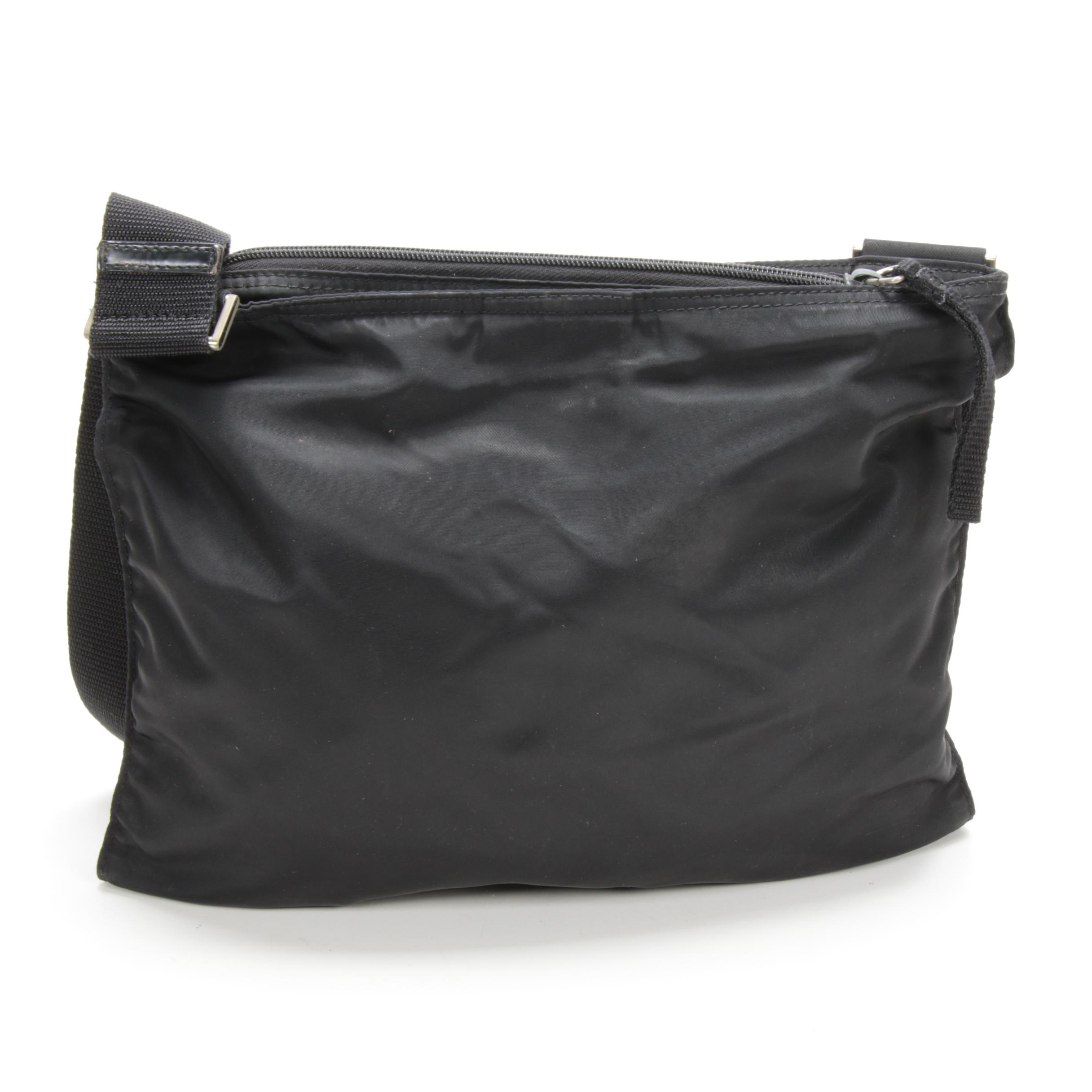 Prada Crossbody Bag in Black Tessuto Nylon
