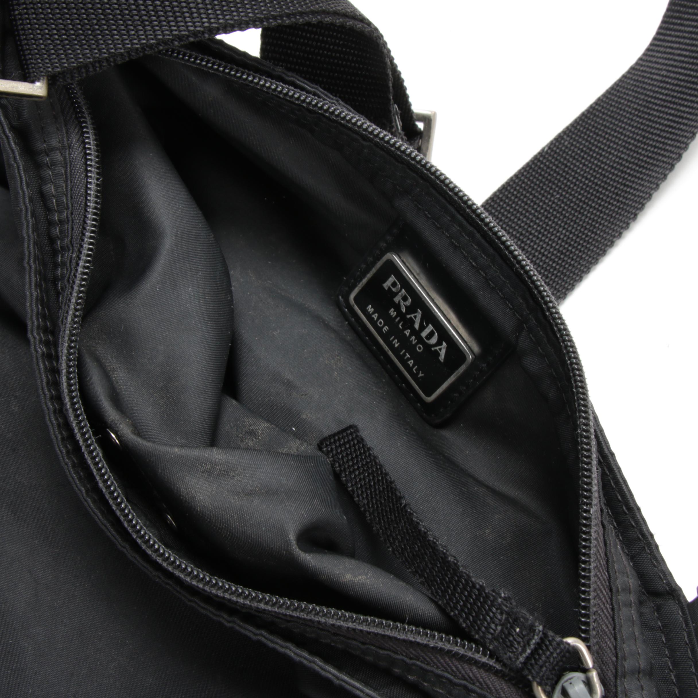 Prada Crossbody Bag in Black Tessuto Nylon