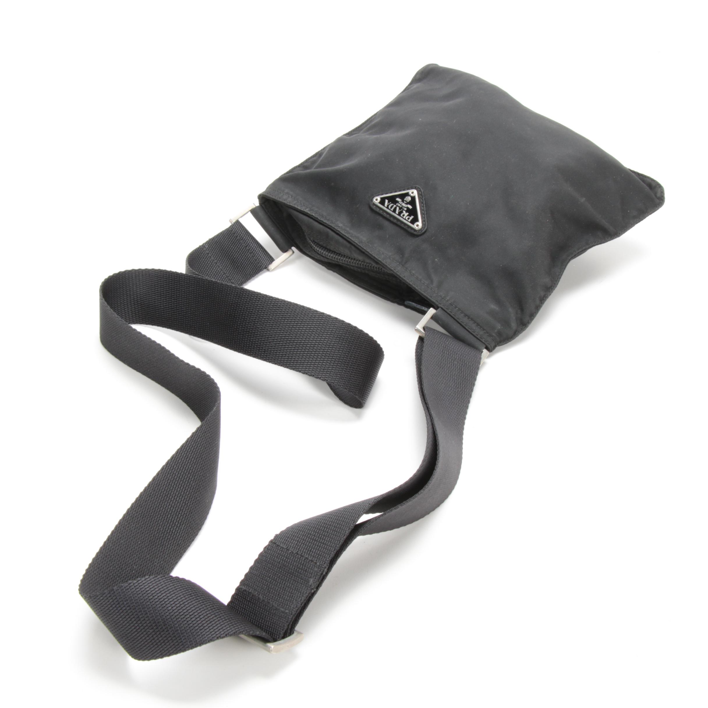 Prada Crossbody Bag in Black Tessuto Nylon
