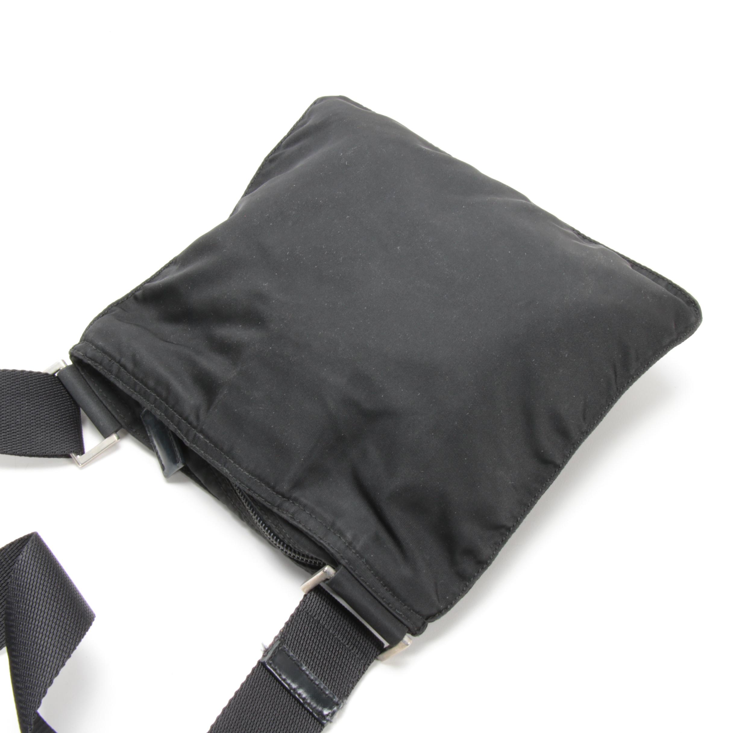 Prada Crossbody Bag in Black Tessuto Nylon
